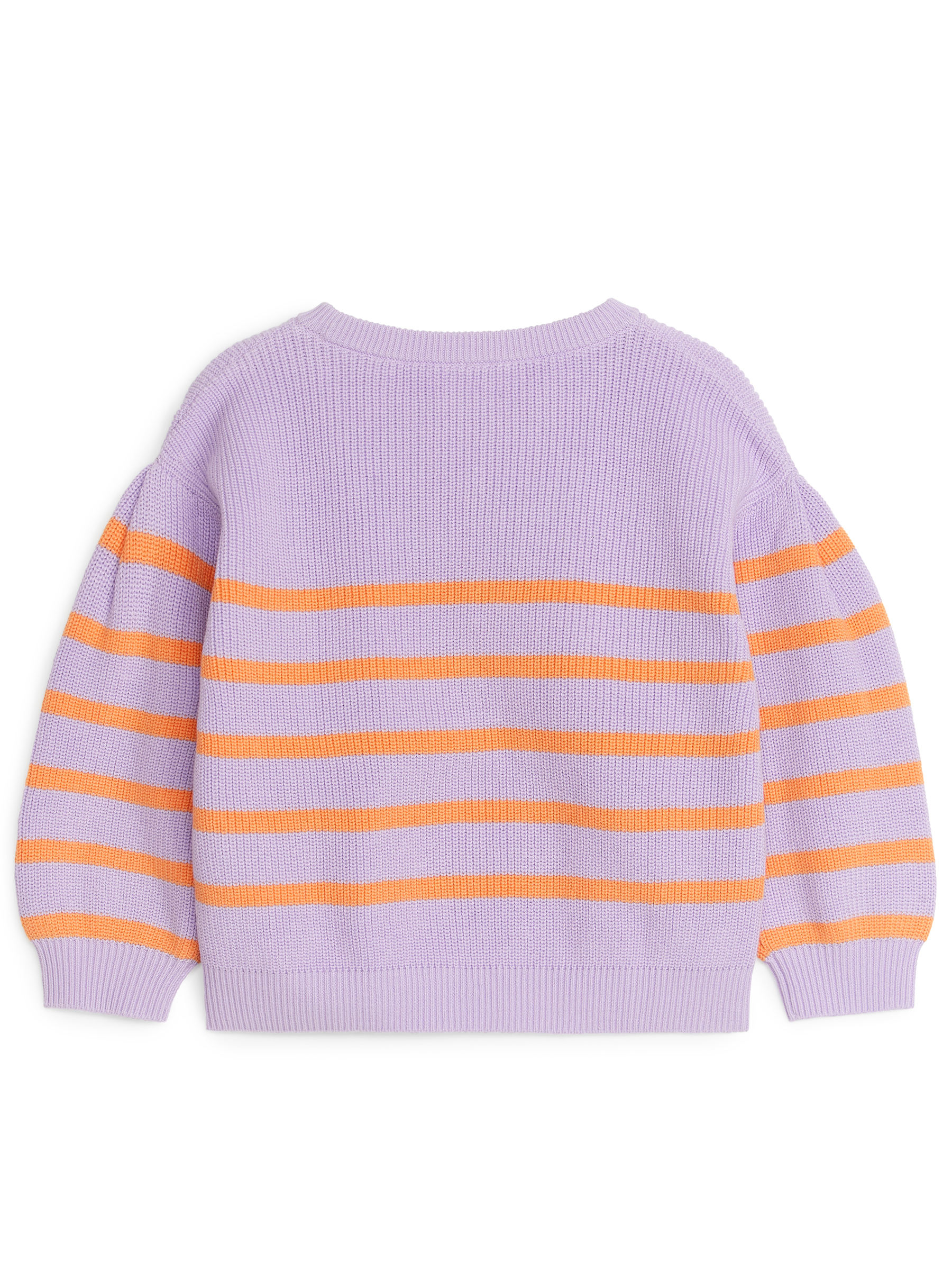 Rippstrickpullover aus Baumwolle - Flieder/Orange - Loose Fit - Kinder - StillMedia/DescriptiveStillLife - 2