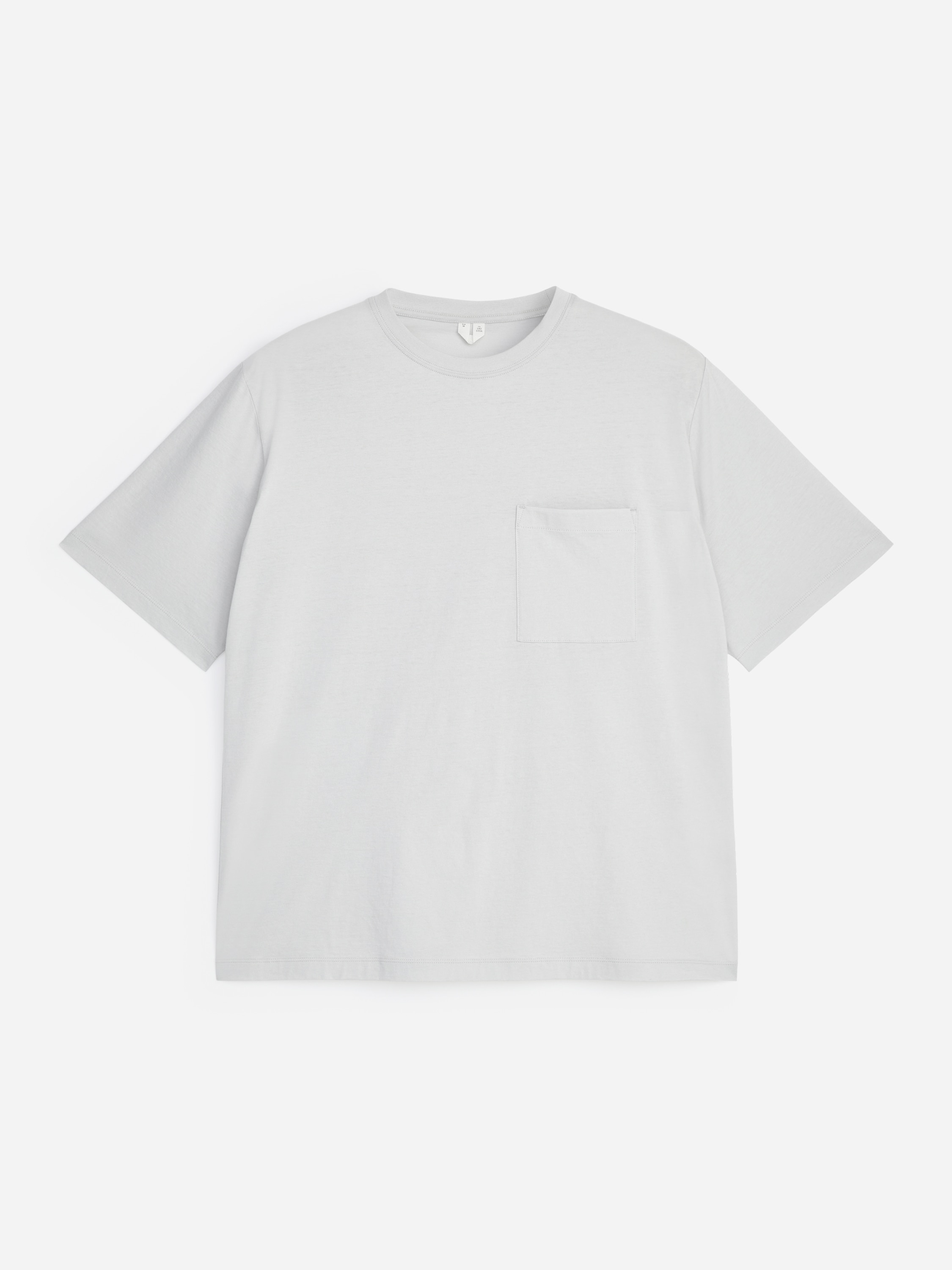 Volné Bavlněné Tričko-Šedá