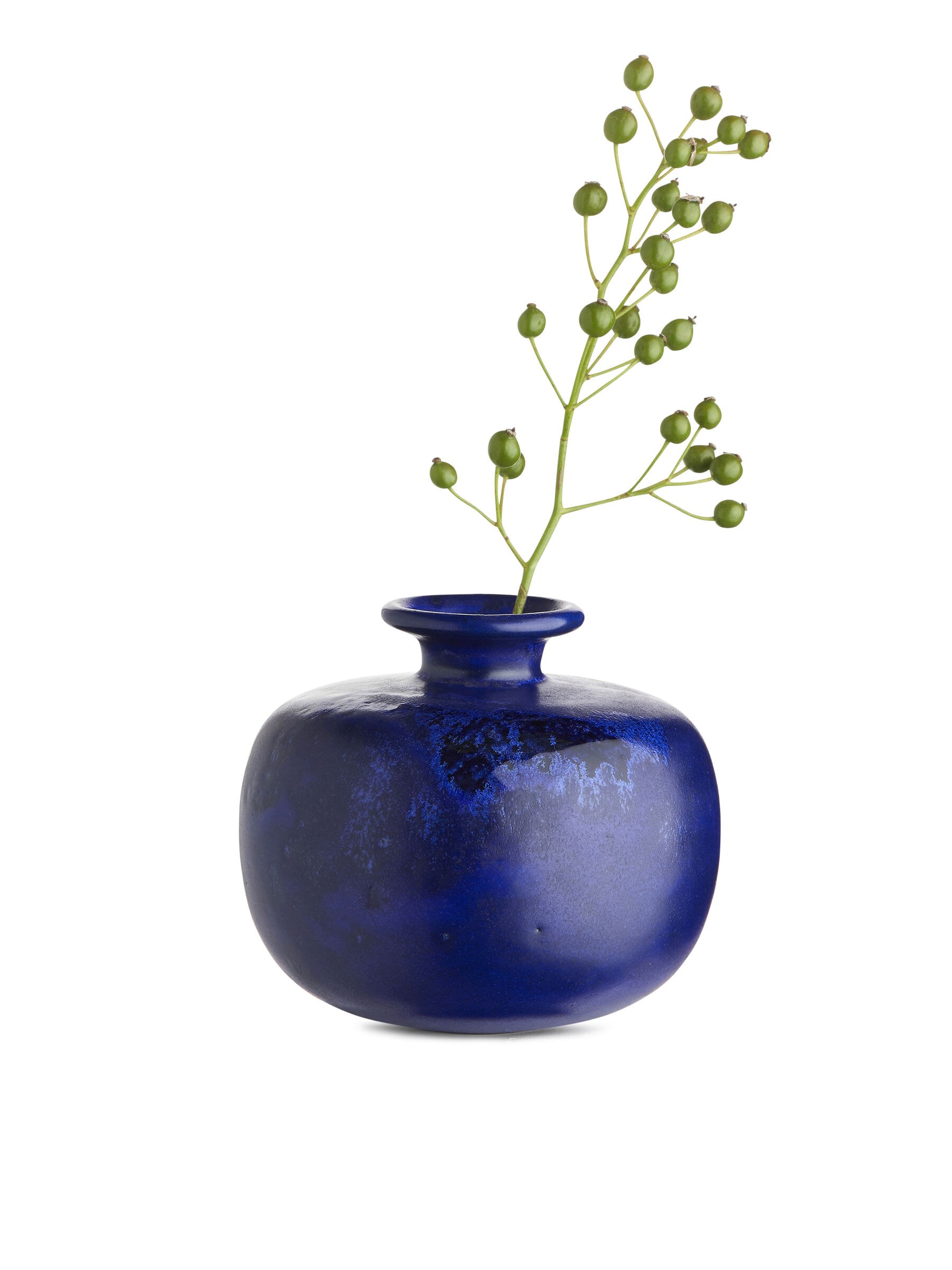Terrakotta-Vase, 9 cm - Blau - Haushaltswaren - StillMedia/DescriptiveStillLife - 5