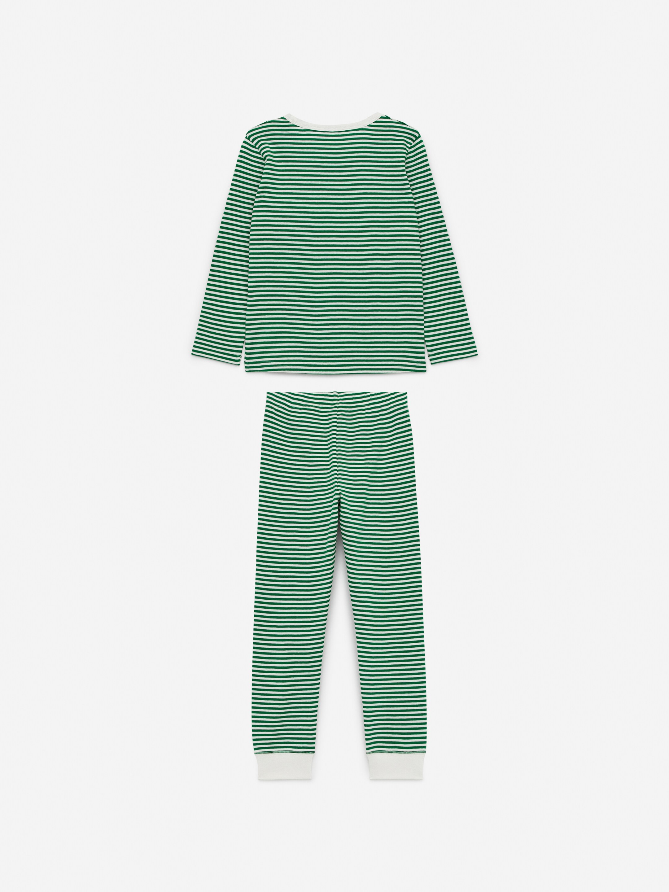 Nagyobb kép megtekintése: Jersey pizsama szett - Green/Off White - GYEREK | H&M HU 2