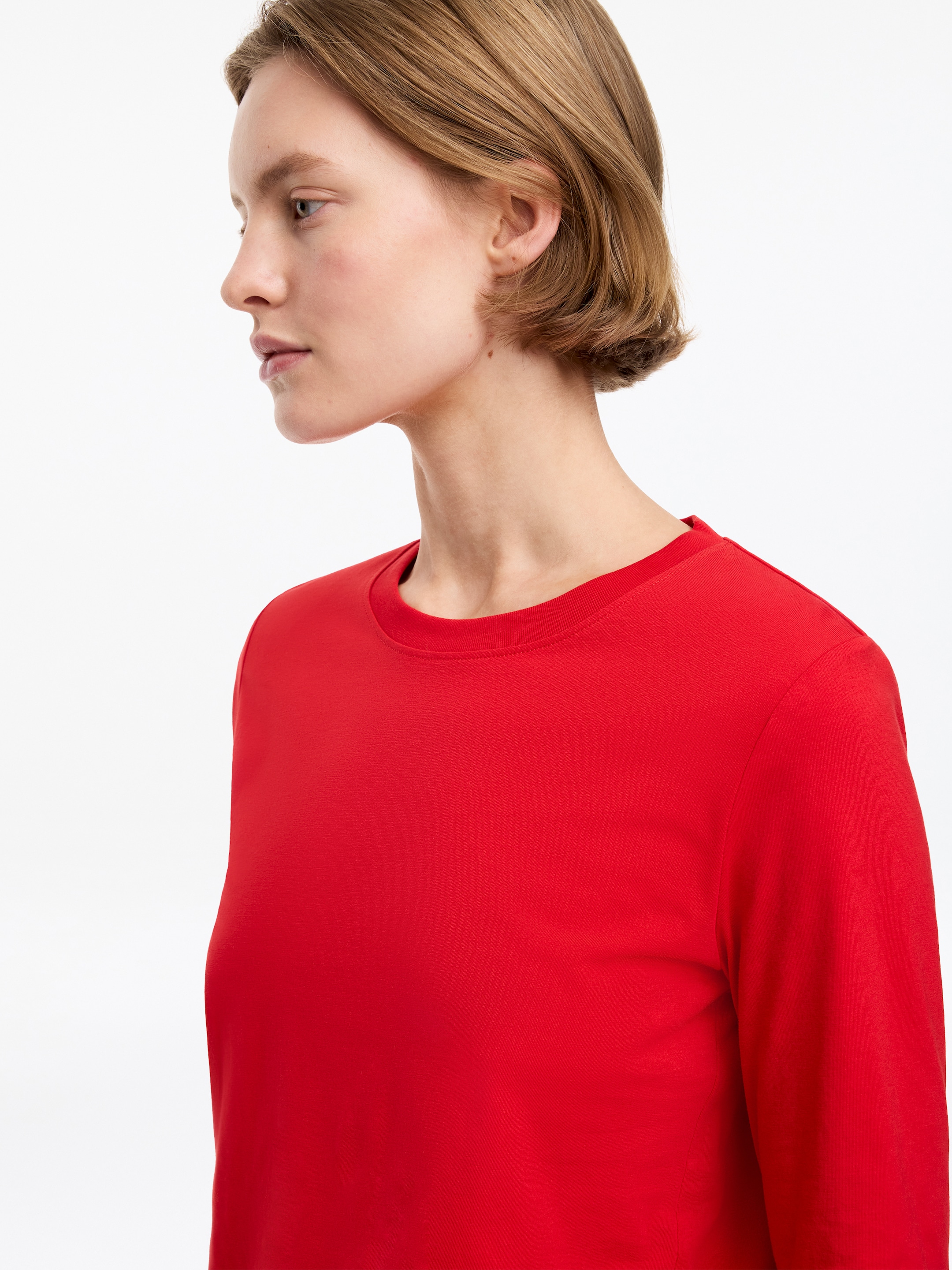 Camiseta Signature de manga larga - Rojo - Corte estándar - Women - StillMedia/Lookbook - 4