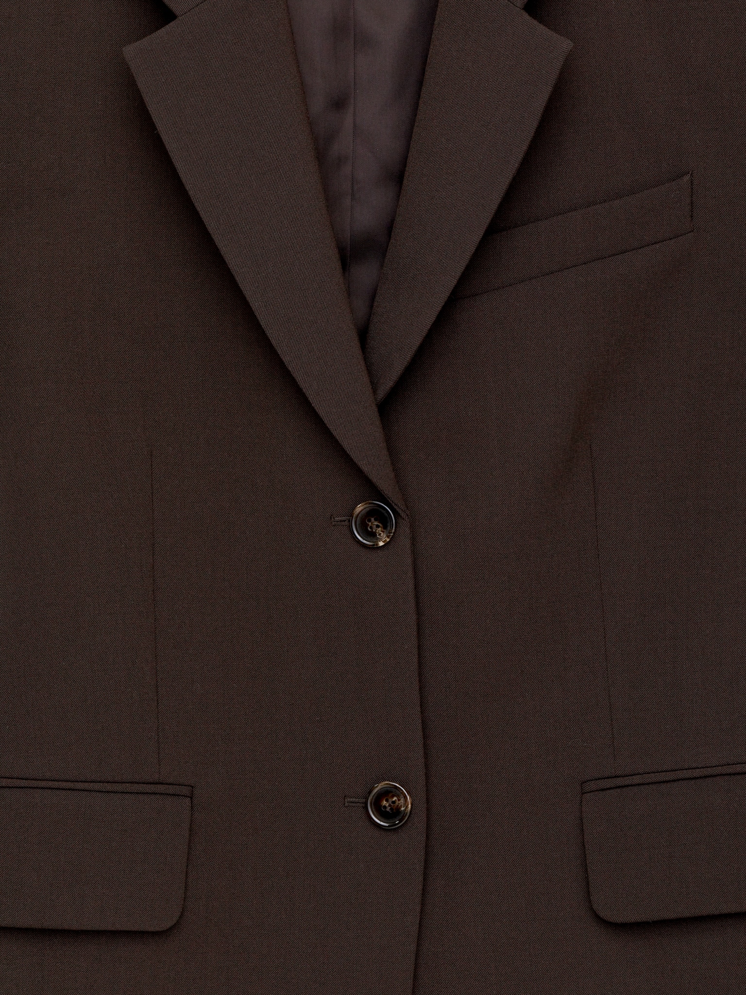 Blazer oversize - Marron foncé - 3