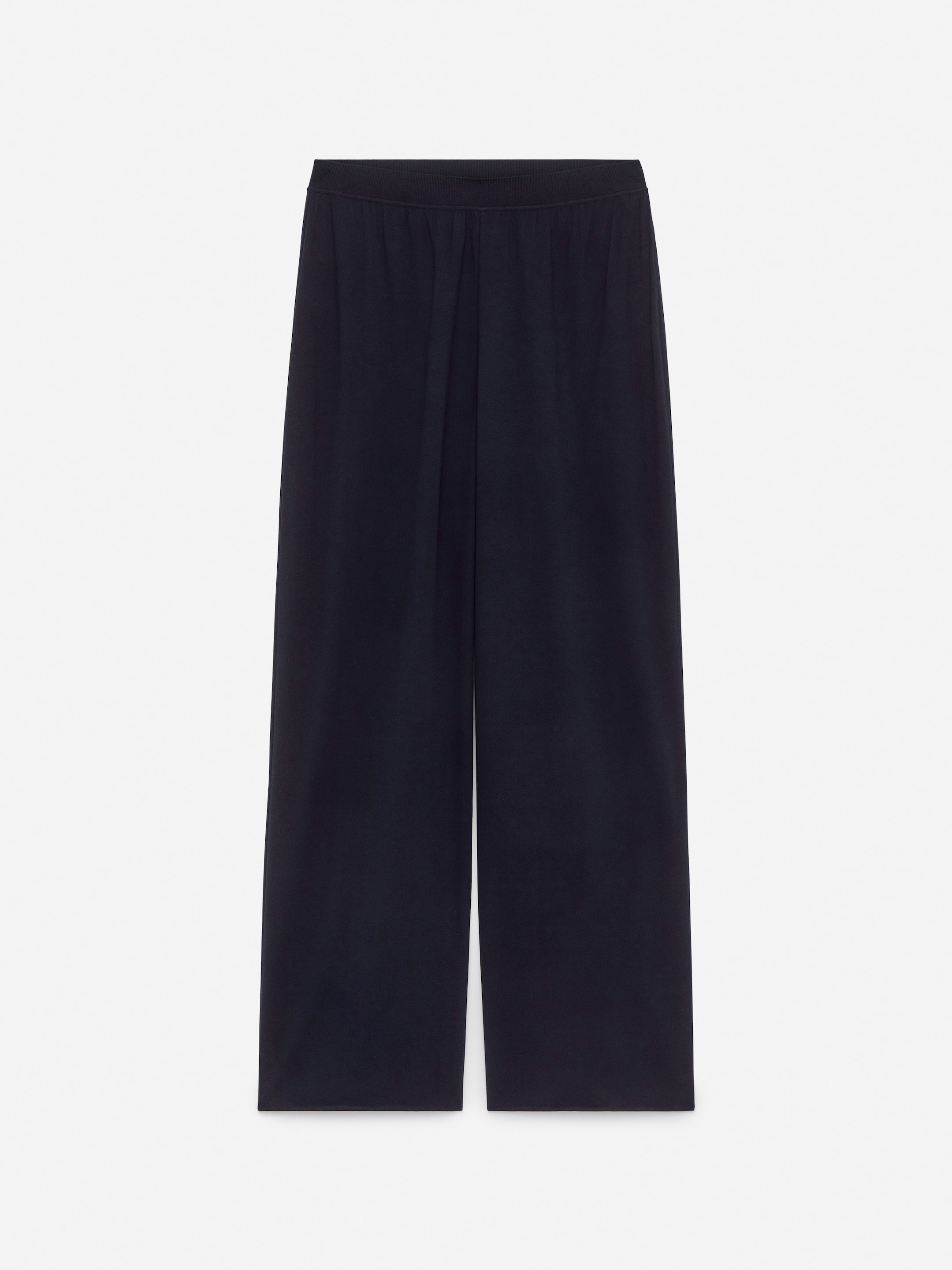 Silk-Crepe Trousers-#2B2C32-14362