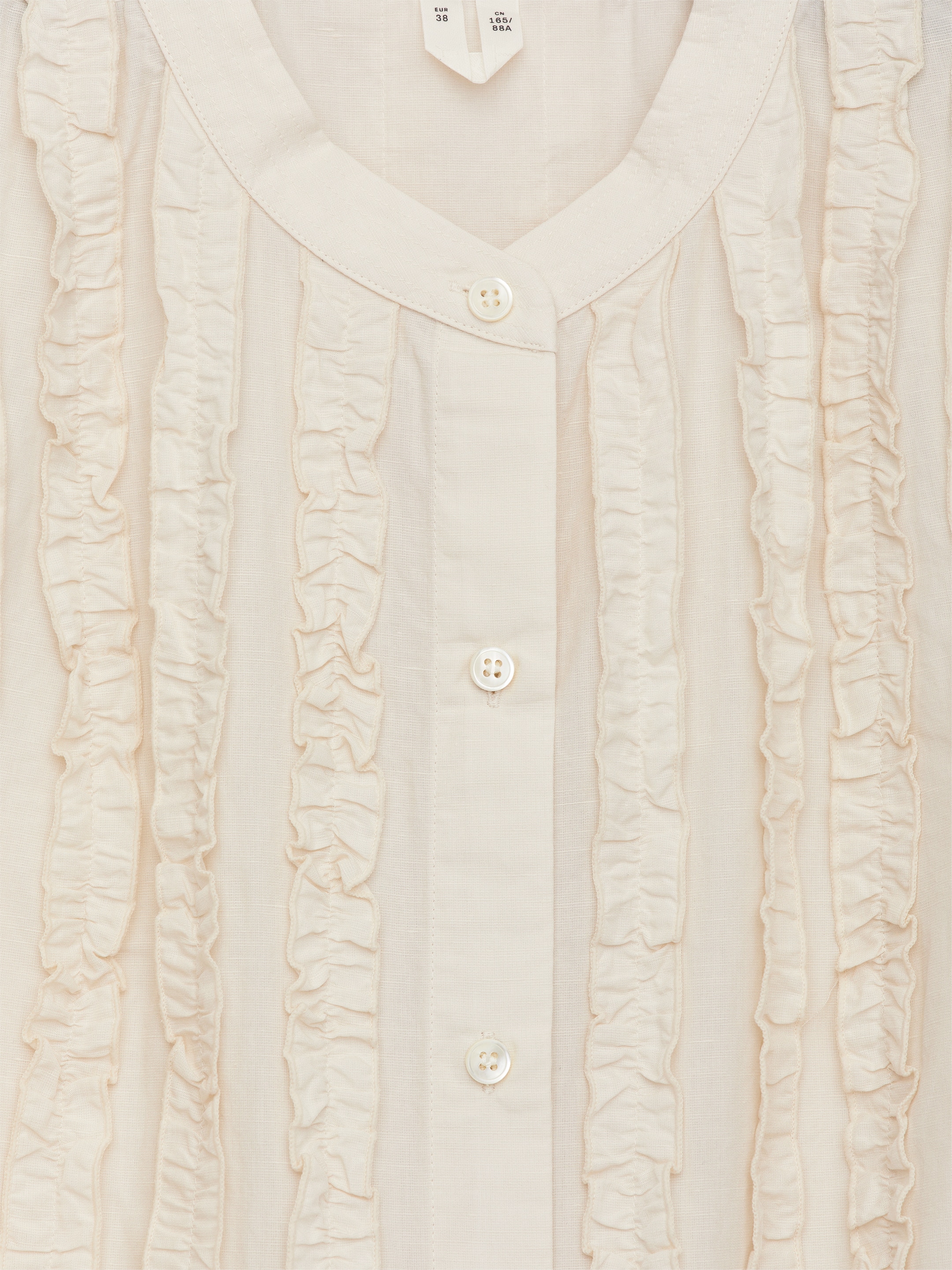 Frill Mini Dress - Off White - Regular fit - Women - StillMedia/DescriptiveDetail - 1