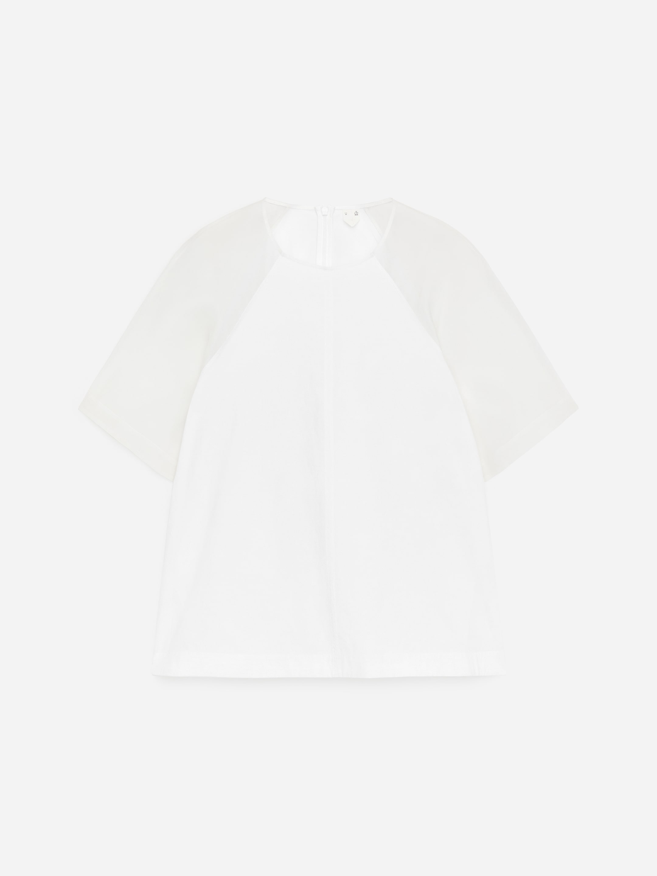 Top in cotone e seta-#ffffff-18481