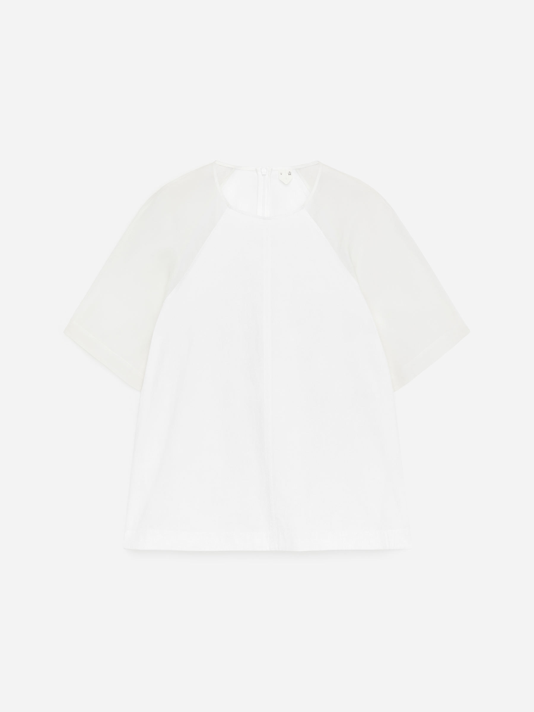 Cotton-Silk Top - White - Relaxed fit - Women - StillMedia/DescriptiveStillLife - 1