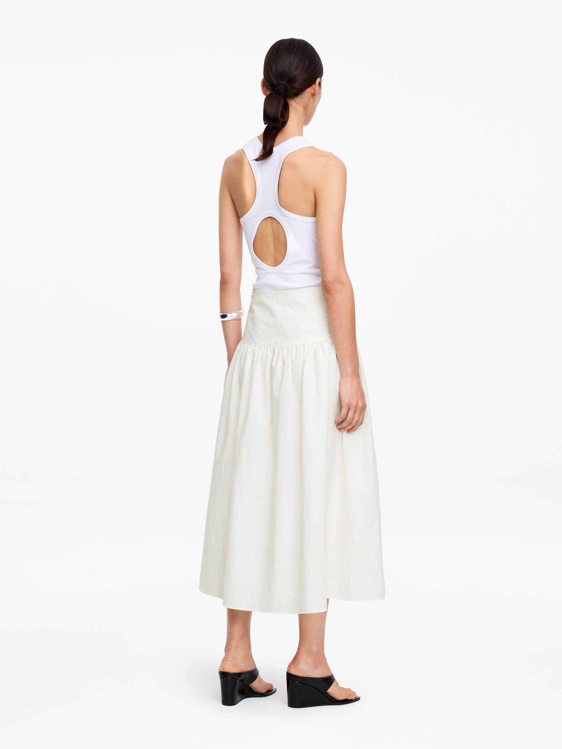 Rock aus Seersucker - Weiß - Regular Fit - Damen - StillMedia/Lookbook - 3