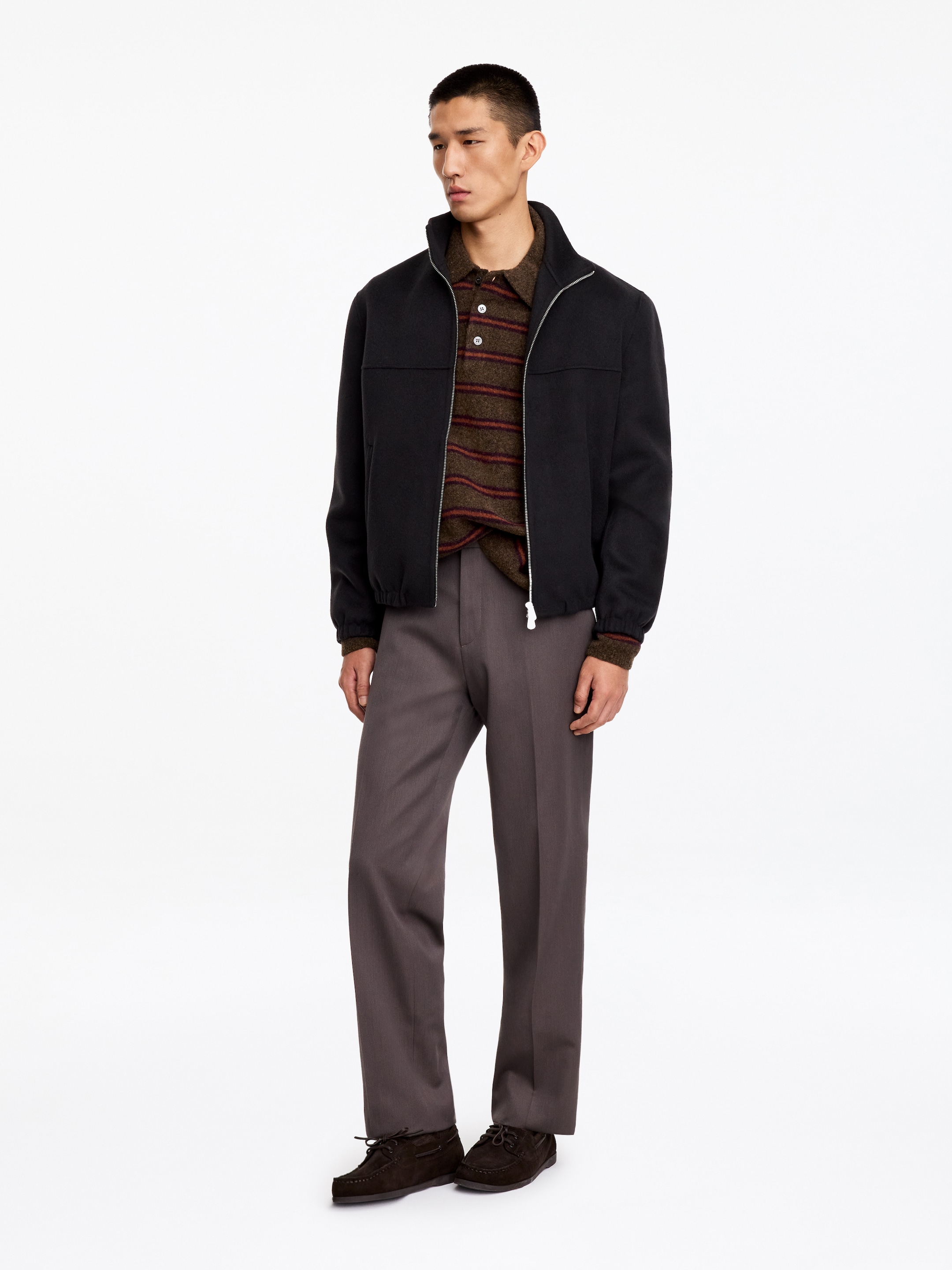 Polo in misto lana - Marrone - Regular fit - men - StillMedia/Lookbook - 3