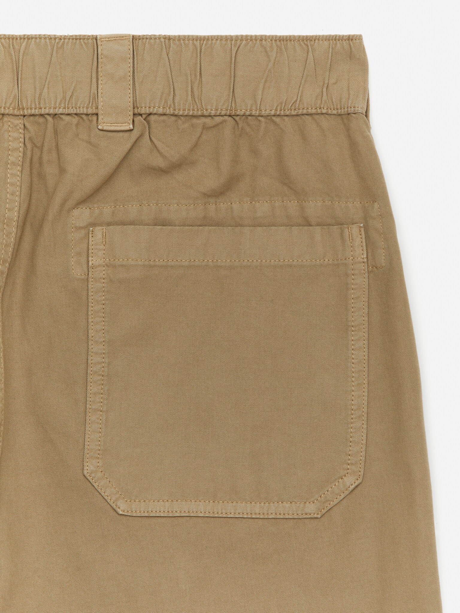 Pantalon utilitaire en coton - Beige/Bleu foncé - 2