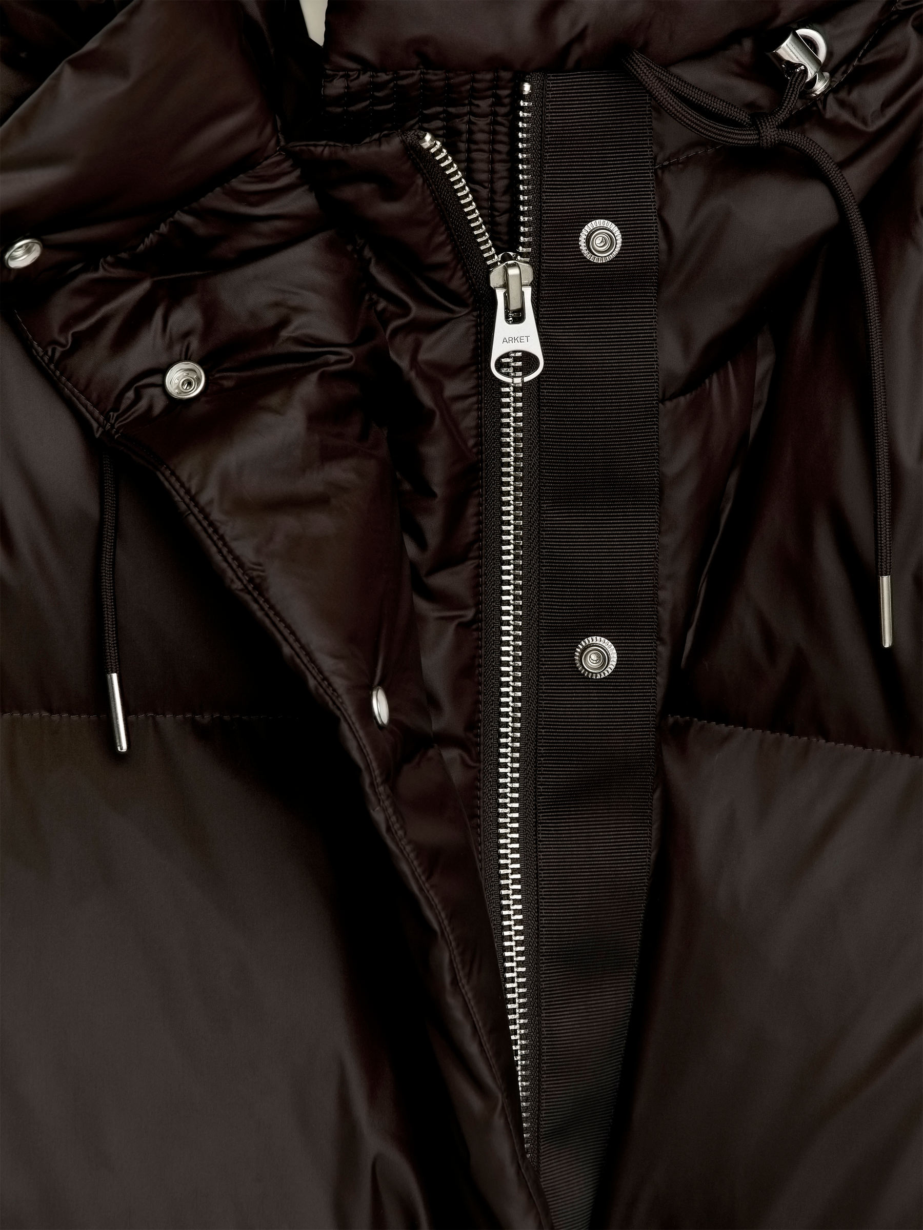 Abrigo largo Upcycled Down - Marrón - Oversized - Women - StillMedia/DescriptiveDetail - 2