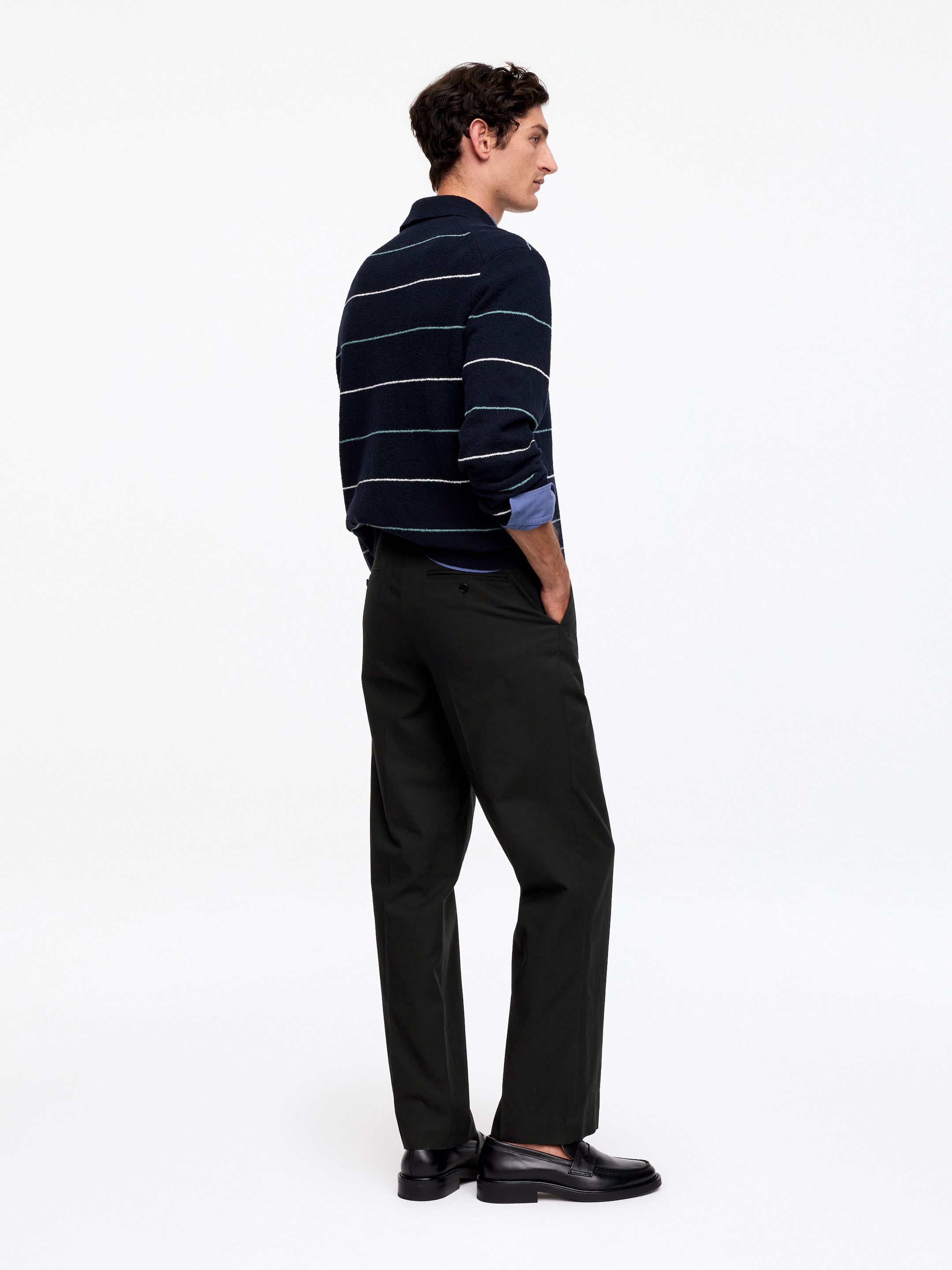 Pantalon décontracté en coton et lyocell - Noir - Relaxed fit - Homme - StillMedia/Lookbook - 5