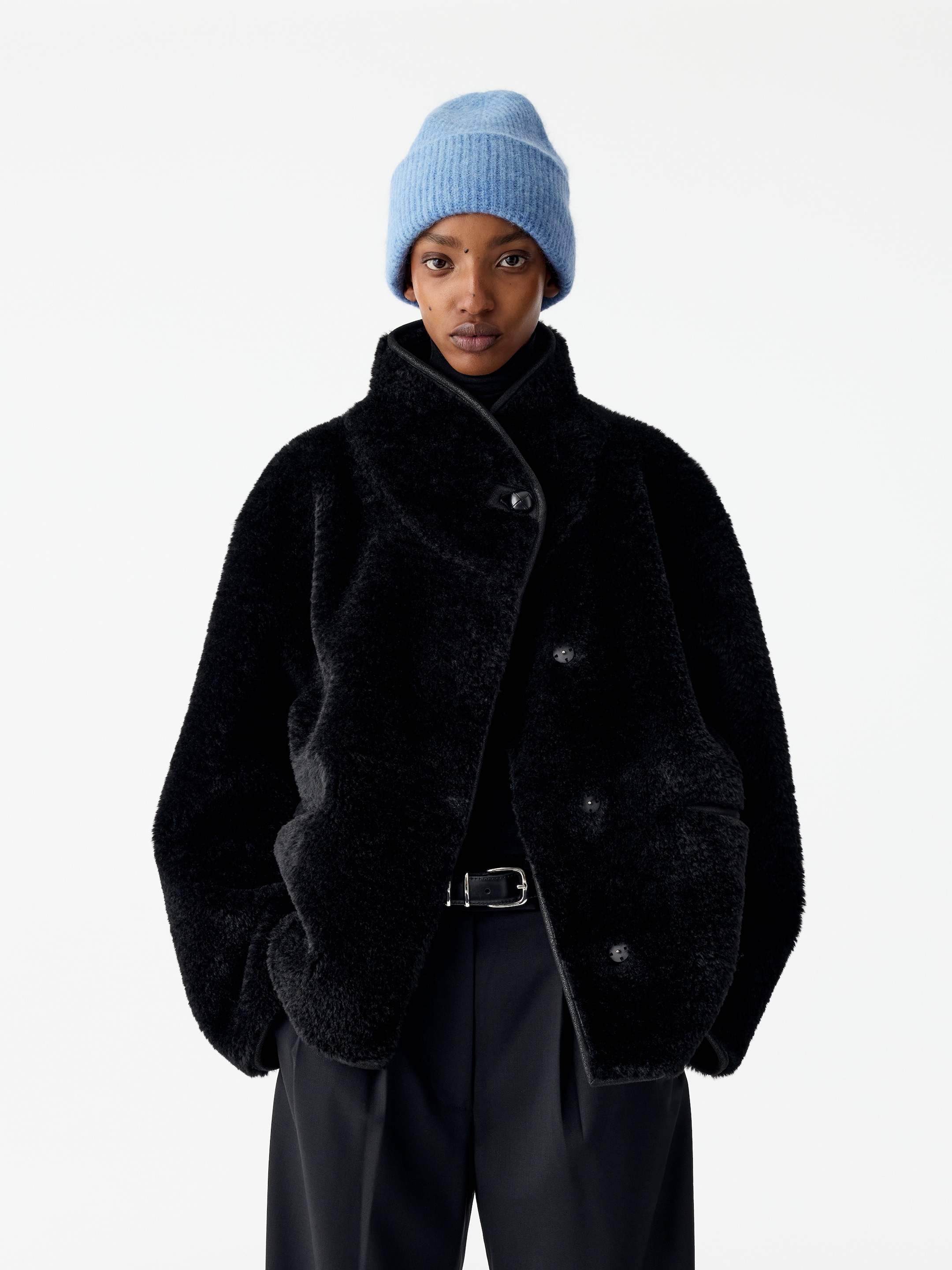 Berretto in misto alpaca e lana - Blu polvere - women - StillMedia/Lookbook - 5