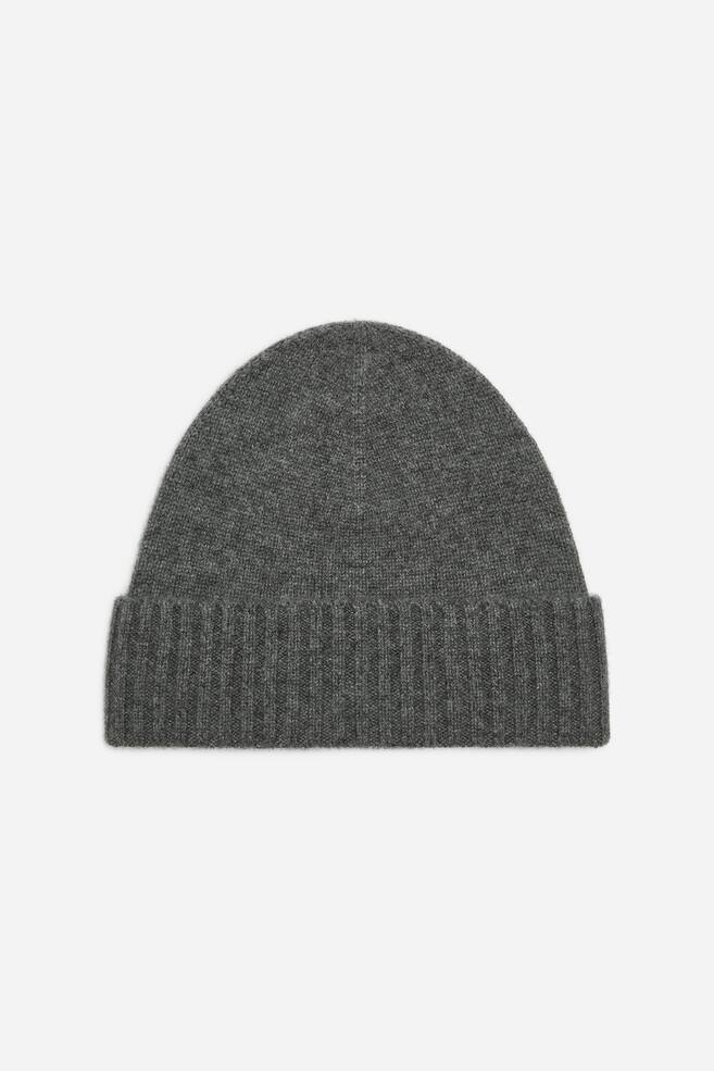 Cashmere beanie - Grey/Black/Green/Dusty pink - 1