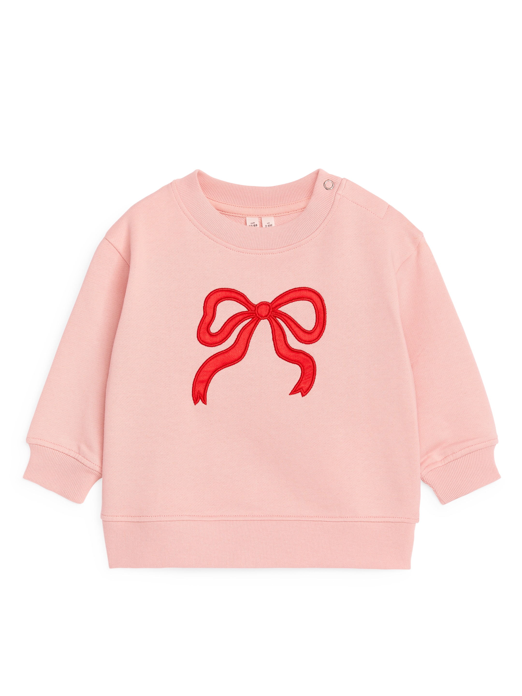 Embroidered Cotton Sweatshirt - Pink - Regular fit - children - StillMedia/DescriptiveStillLife - 3