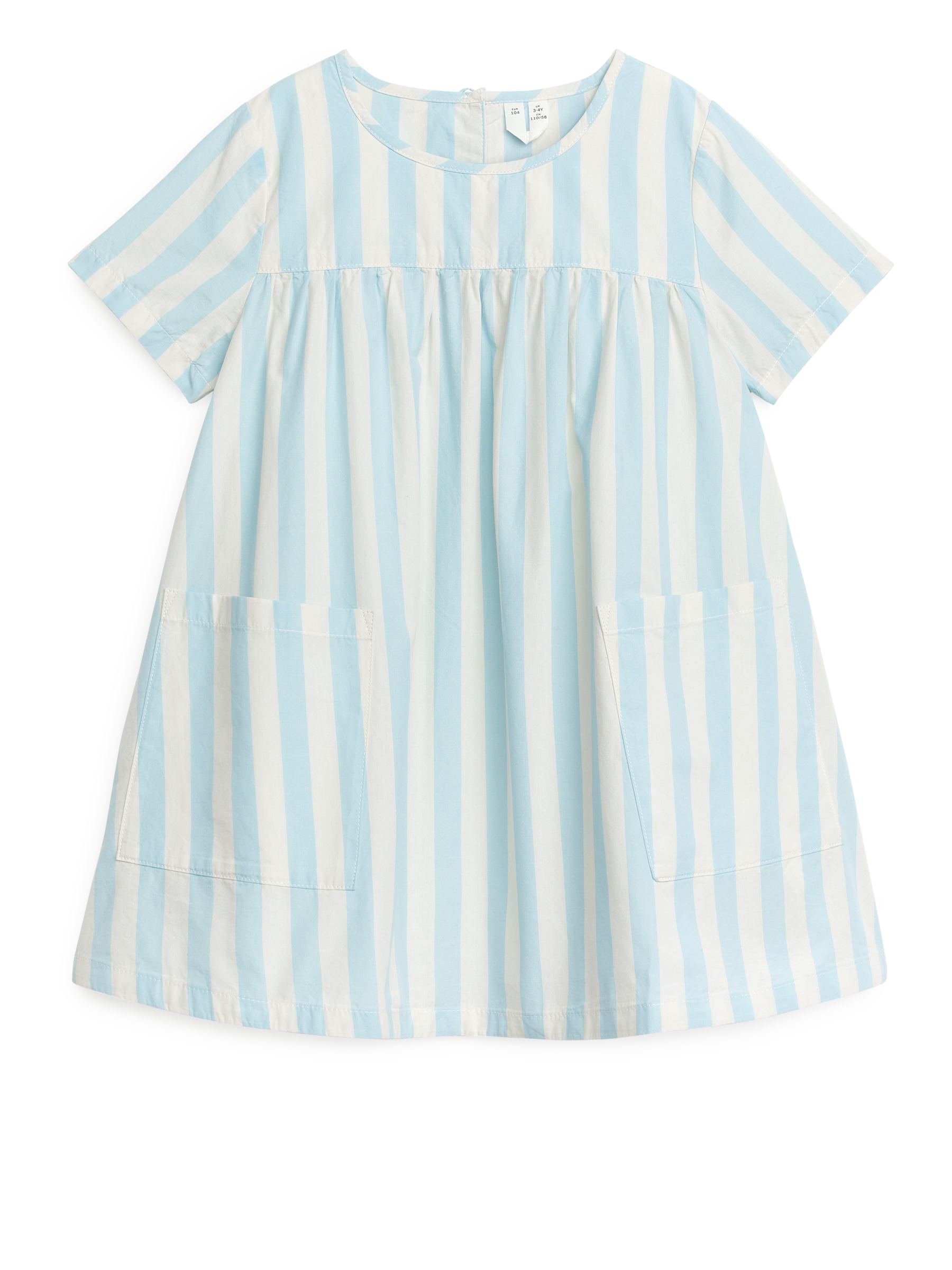 Baumwollkleid - Weiß/Hellblau - Regular Fit - Kinder - StillMedia/DescriptiveStillLife - 1