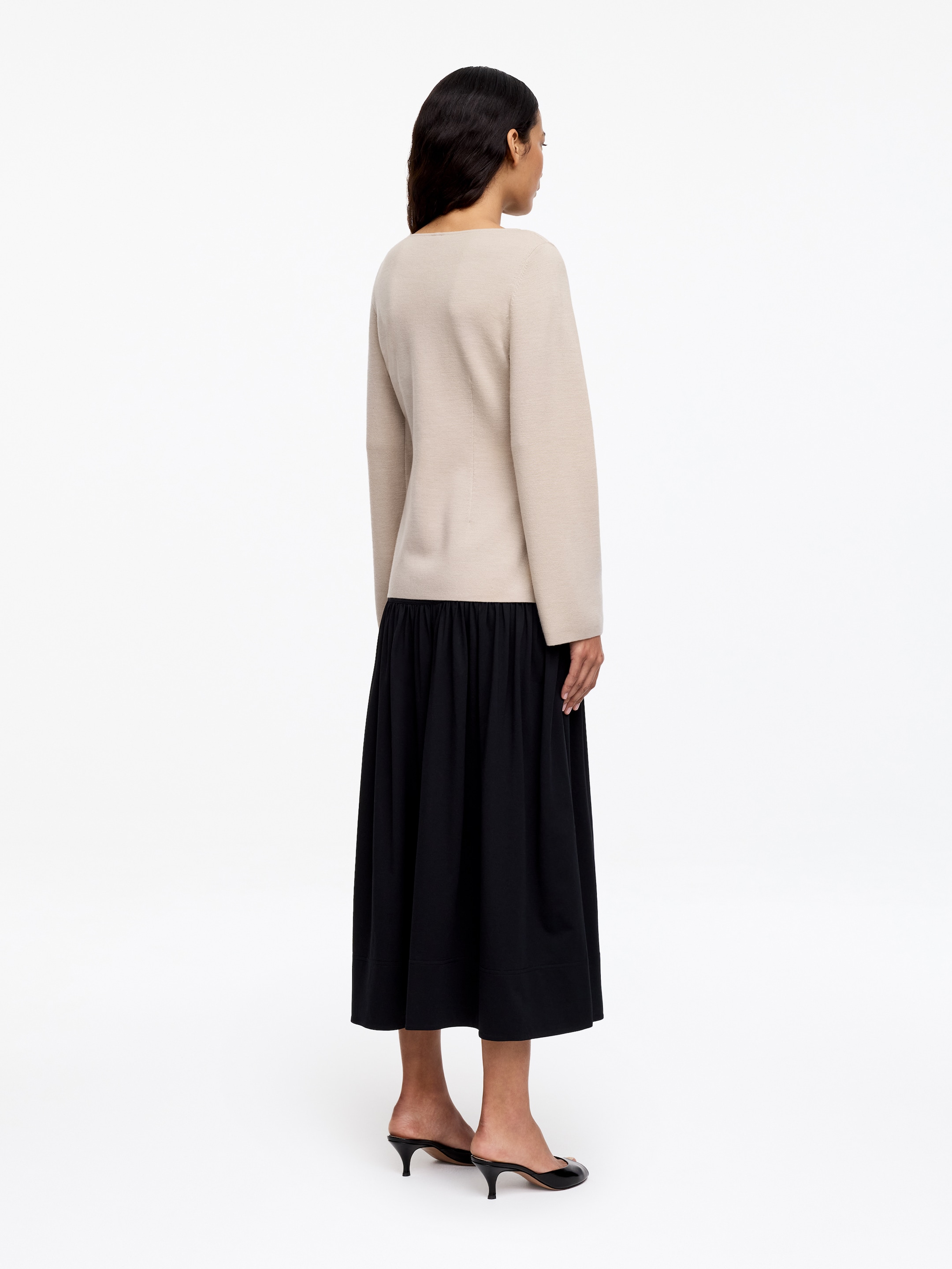 Cardigan in lana merino - Beige - Slim fit - Women - StillMedia/Lookbook - 13