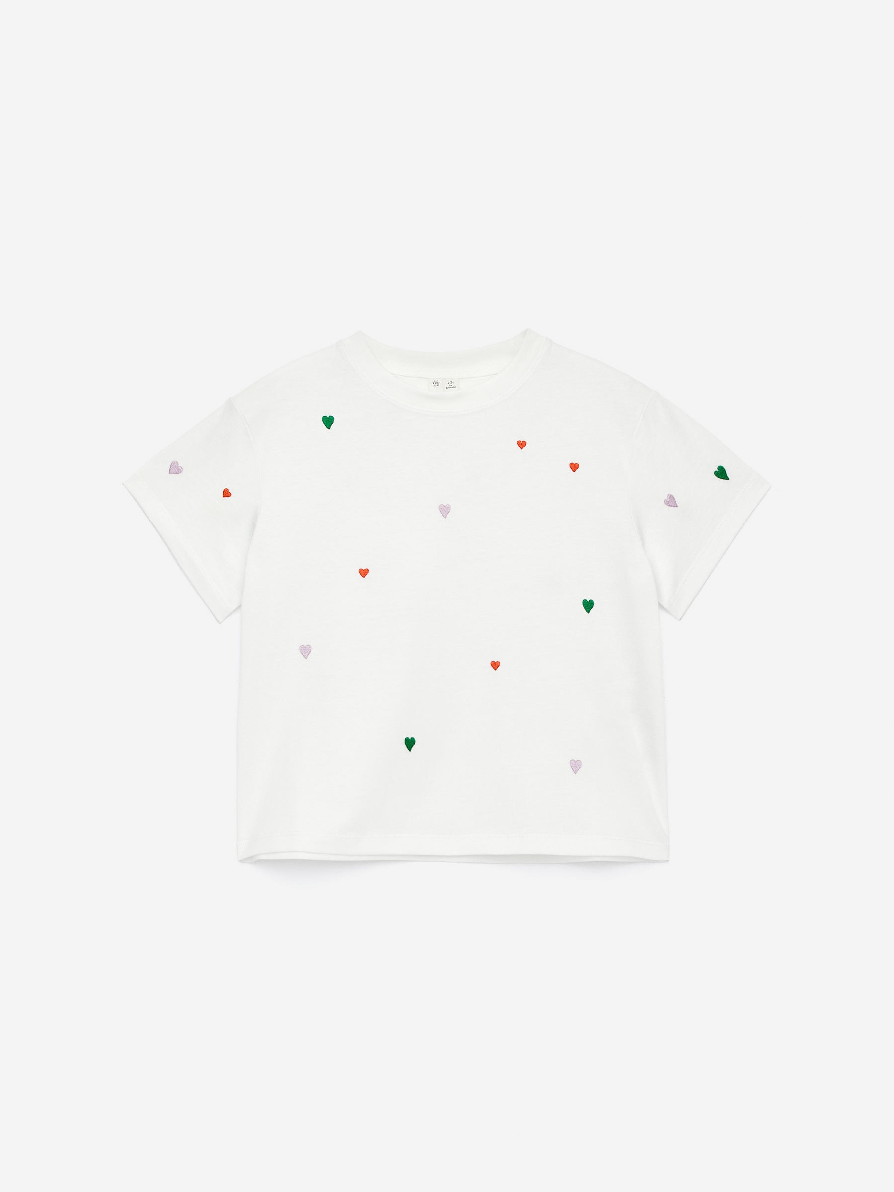 Embroidered T-Shirt-#FFFFFF-15921
