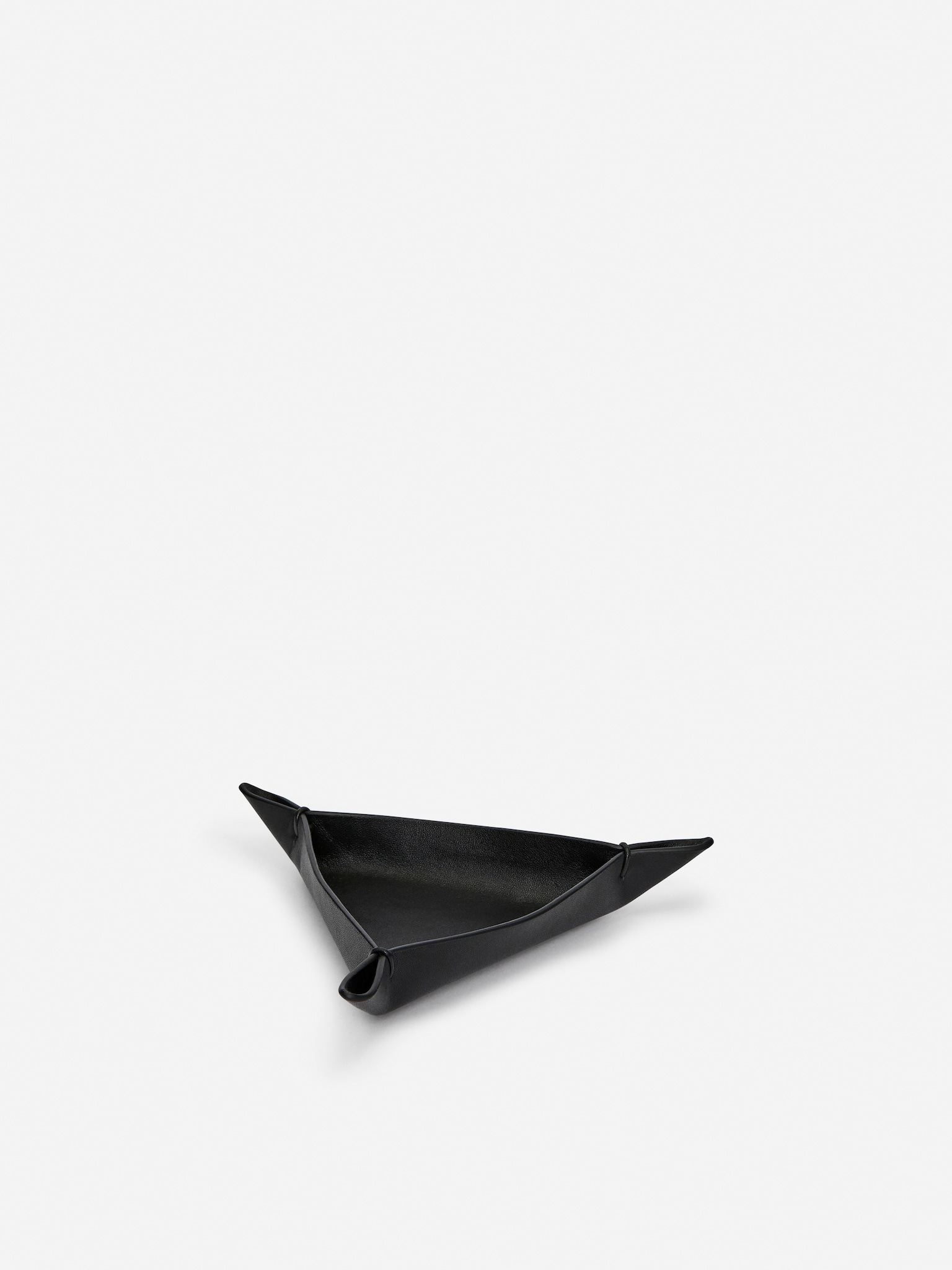 Leather Tray - Black - 1