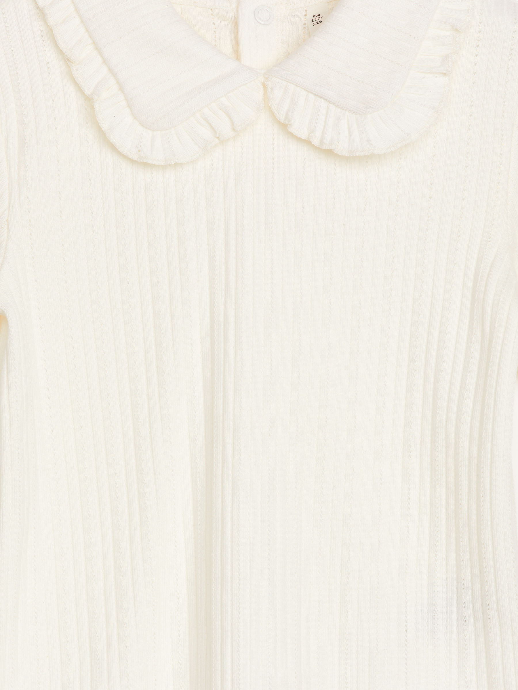 Frill Collar Pointelle Top - Off White - Regular fit - Children - StillMedia/DescriptiveDetail - 1