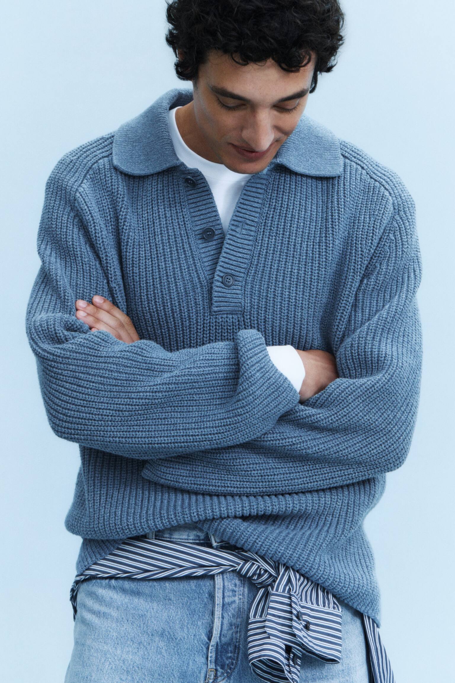 OCEAN Loose Straight Jeans - Blå/Blå/Mörkblå/Grå/Oblekt/Svart - 3