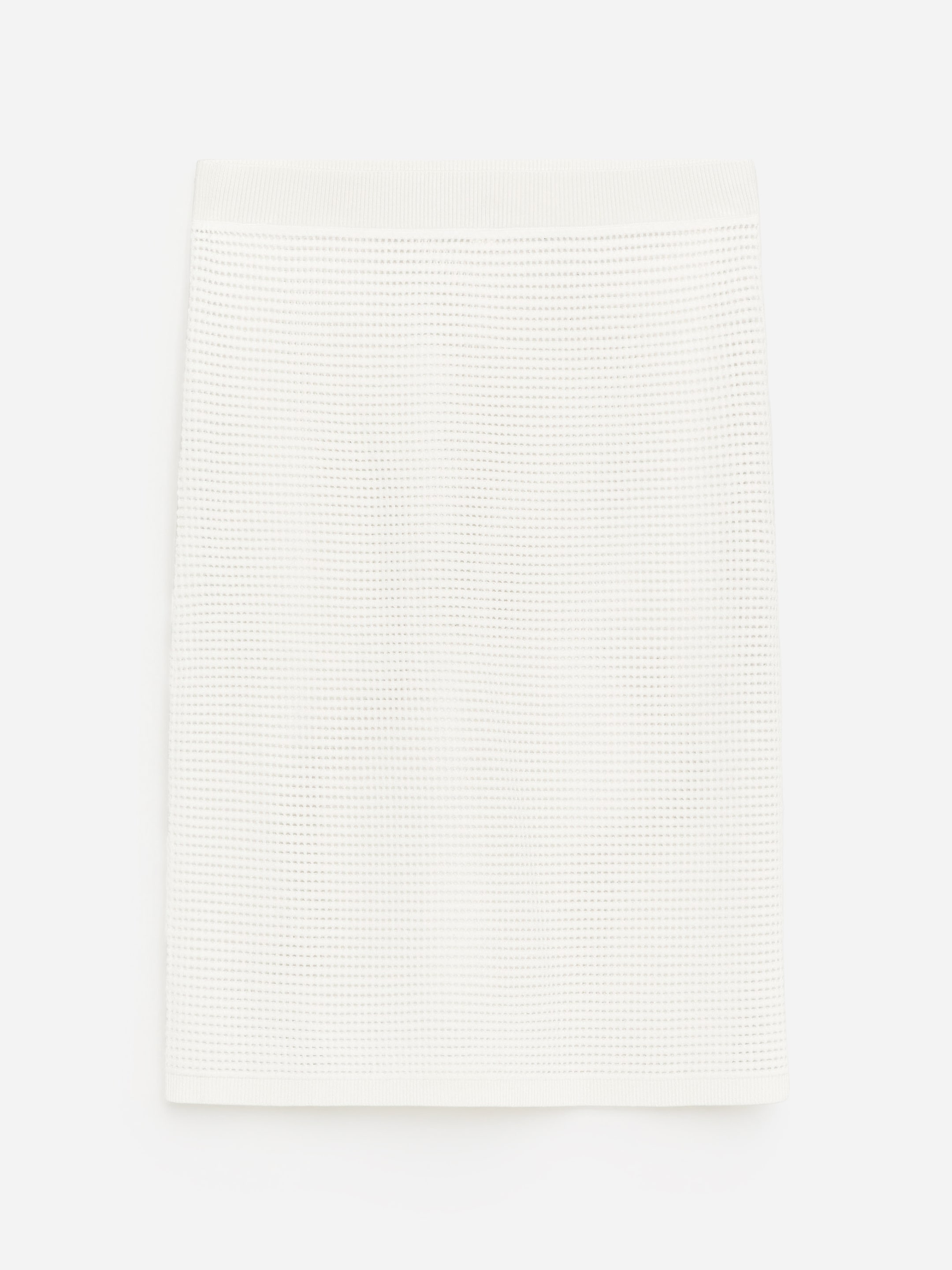 Stickad pennkjol - Vit - Regular fit - Women - StillMedia/DescriptiveStillLife - 1