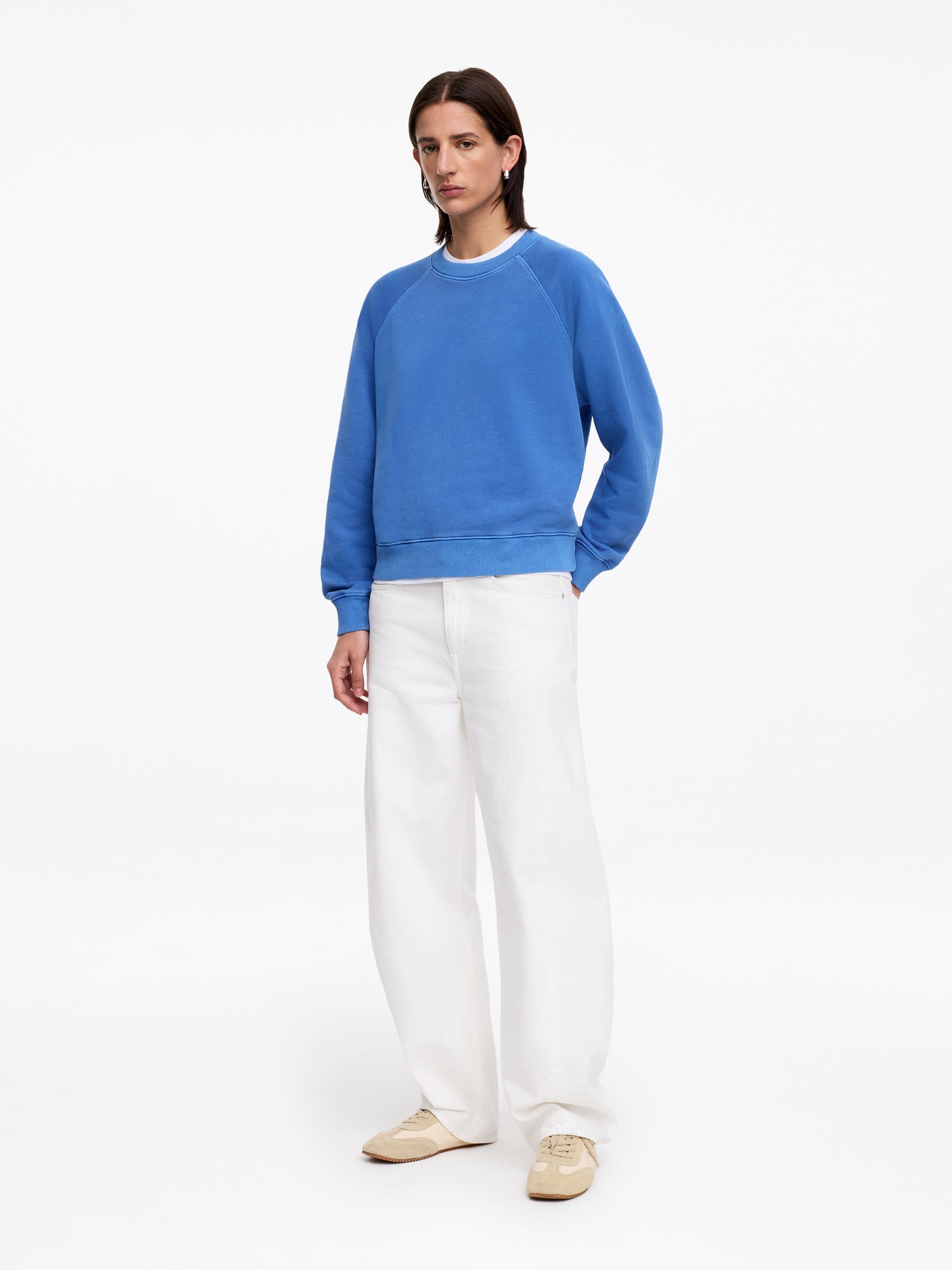 Frottee-Sweatshirt - Blau - Regular Fit - Women - StillMedia/Lookbook - 5