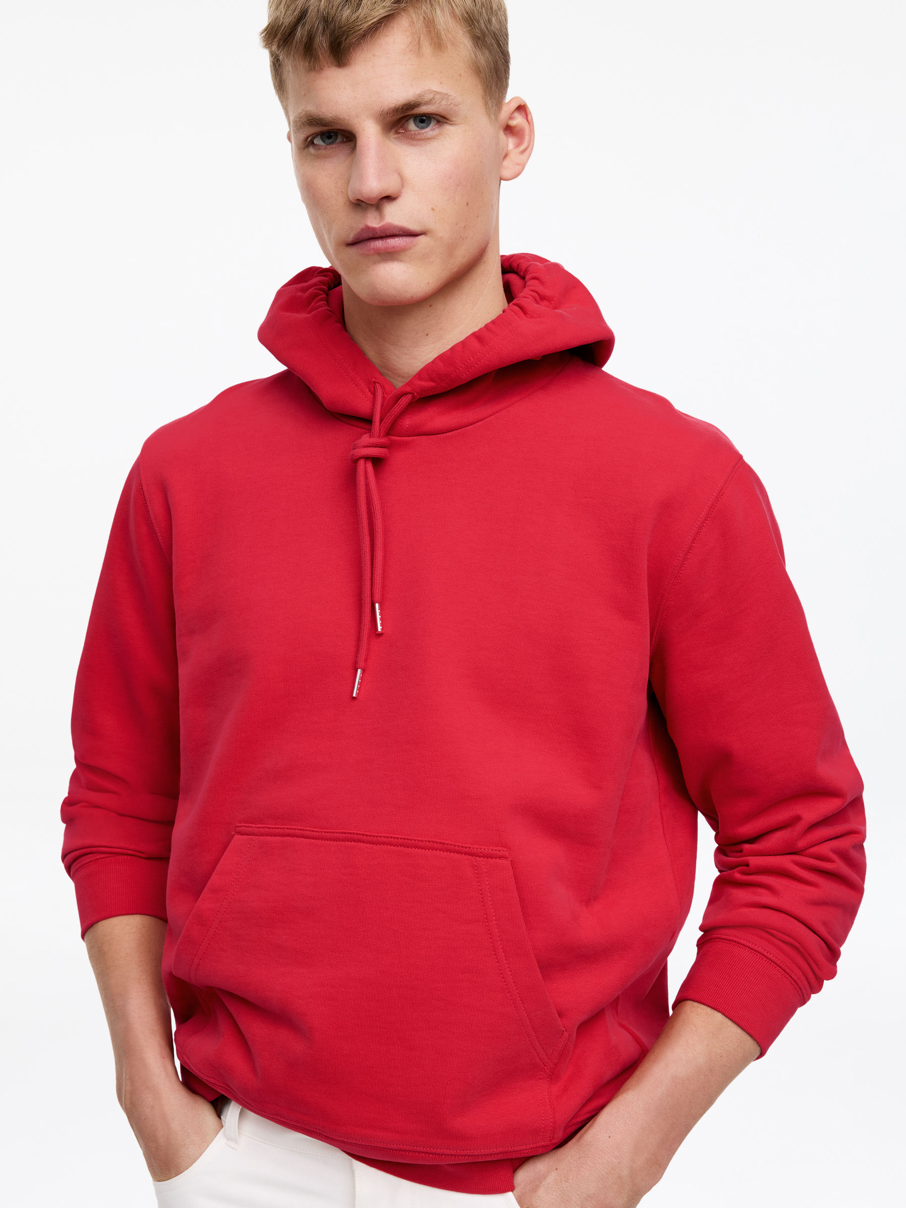 Hooded Sweatshirt - Red - Regular fit - Men - StillMedia/Lookbook - 6