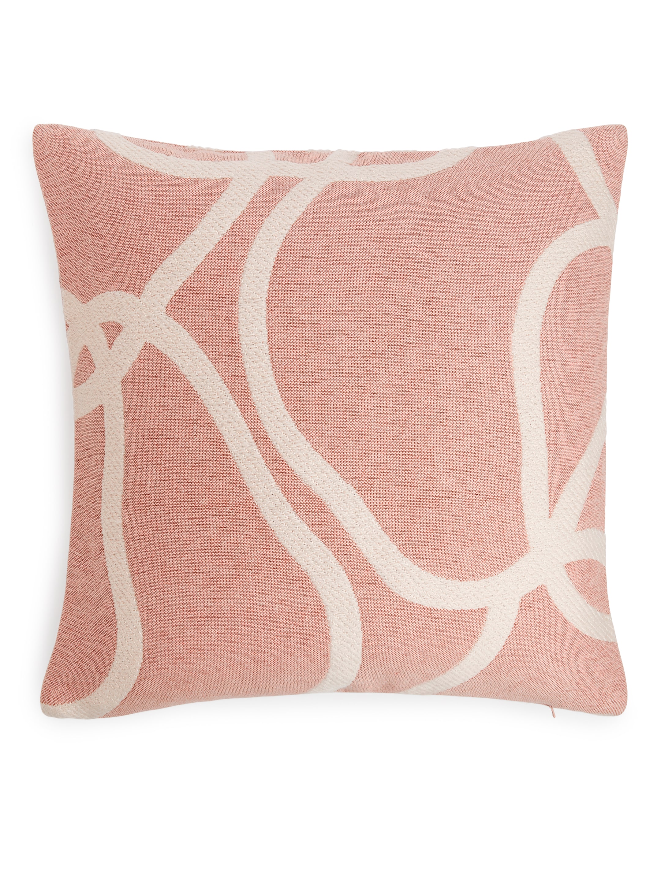Kopfkissenbezug aus Baumwolle und Wolle 50 x 50 cm - Rosa/Beige - Haushaltswaren - StillMedia/DescriptiveStillLife - 3