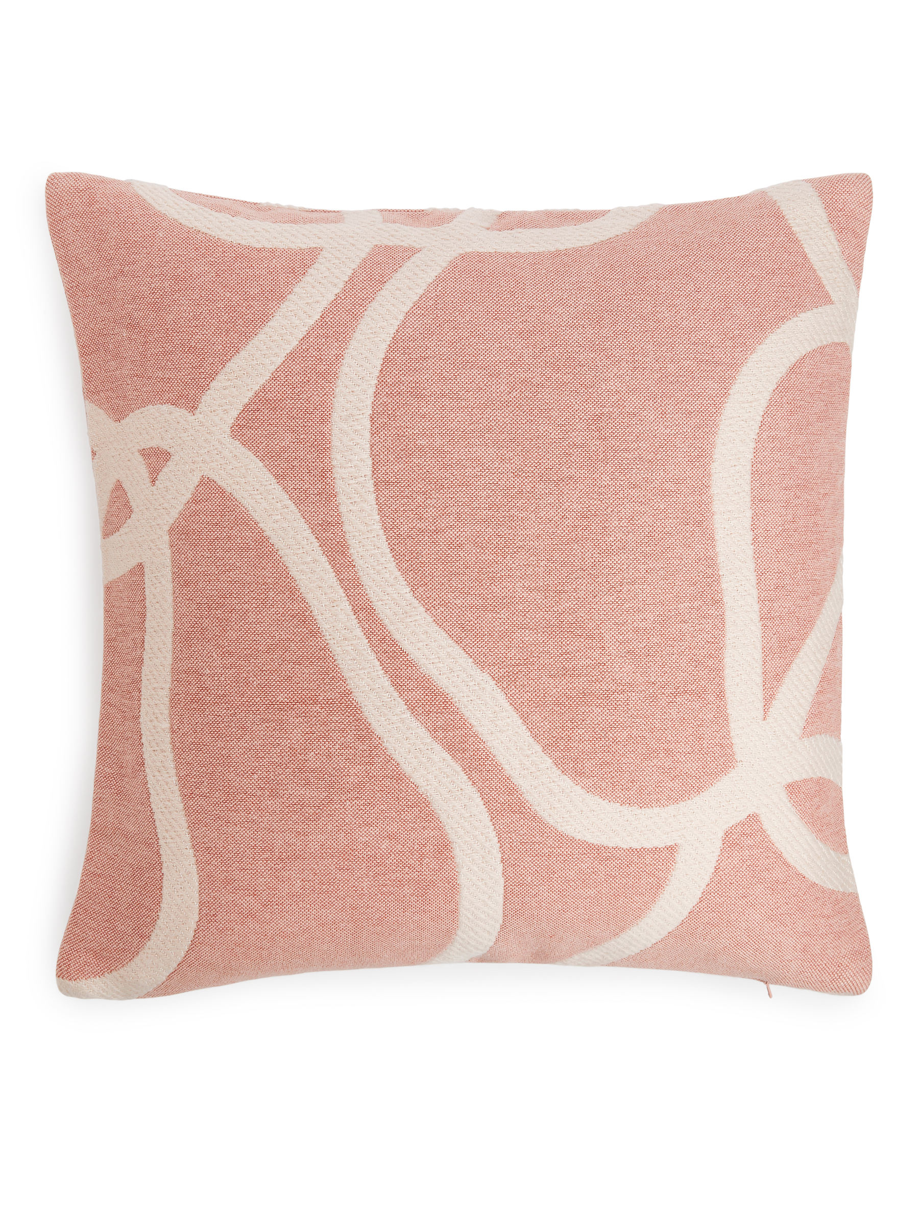 Kopfkissenbezug aus Baumwolle und Wolle 50 x 50 cm - Rosa/Beige - Haushaltswaren - StillMedia/DescriptiveStillLife - 3