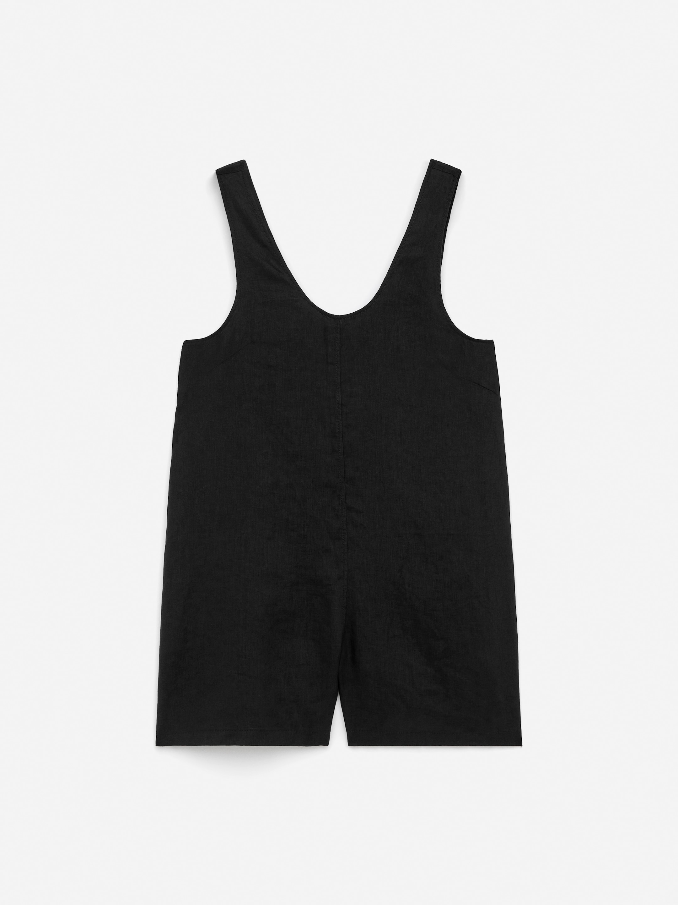 Linen Playsuit-#272627-15337