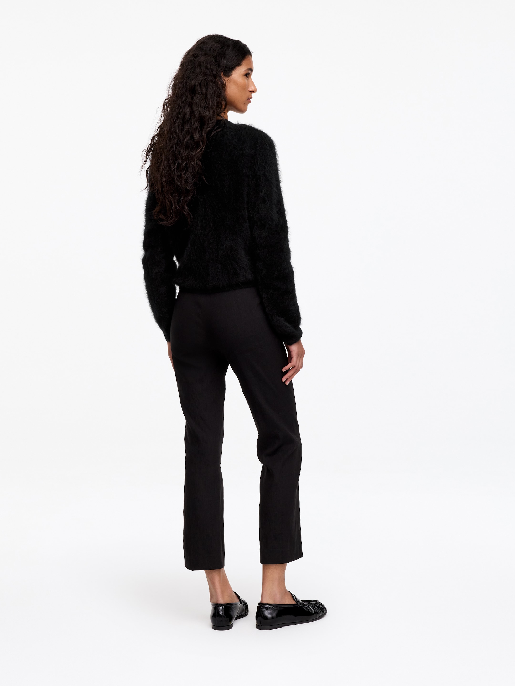 Cardigan en pur cachemire brossé - Noir - Regular fit - women - StillMedia/Lookbook - 10