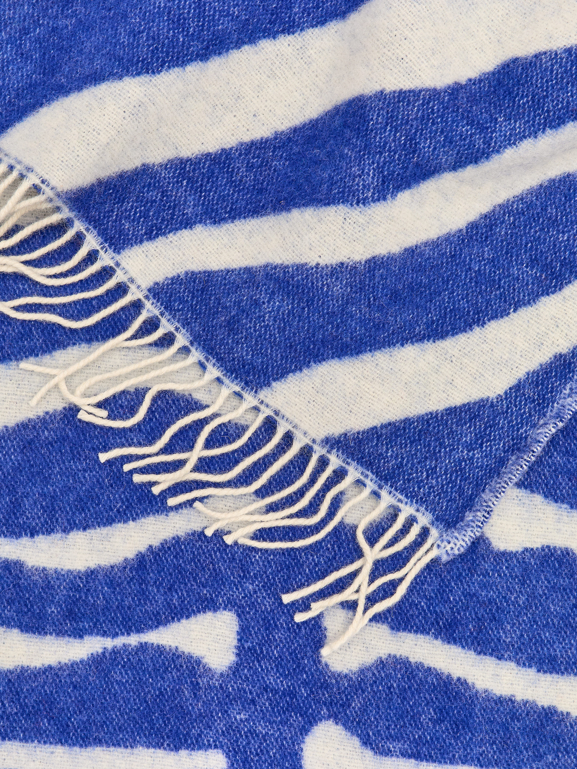 Klippan Wool Blanket – Bright Blue/Off White – ARKET WW