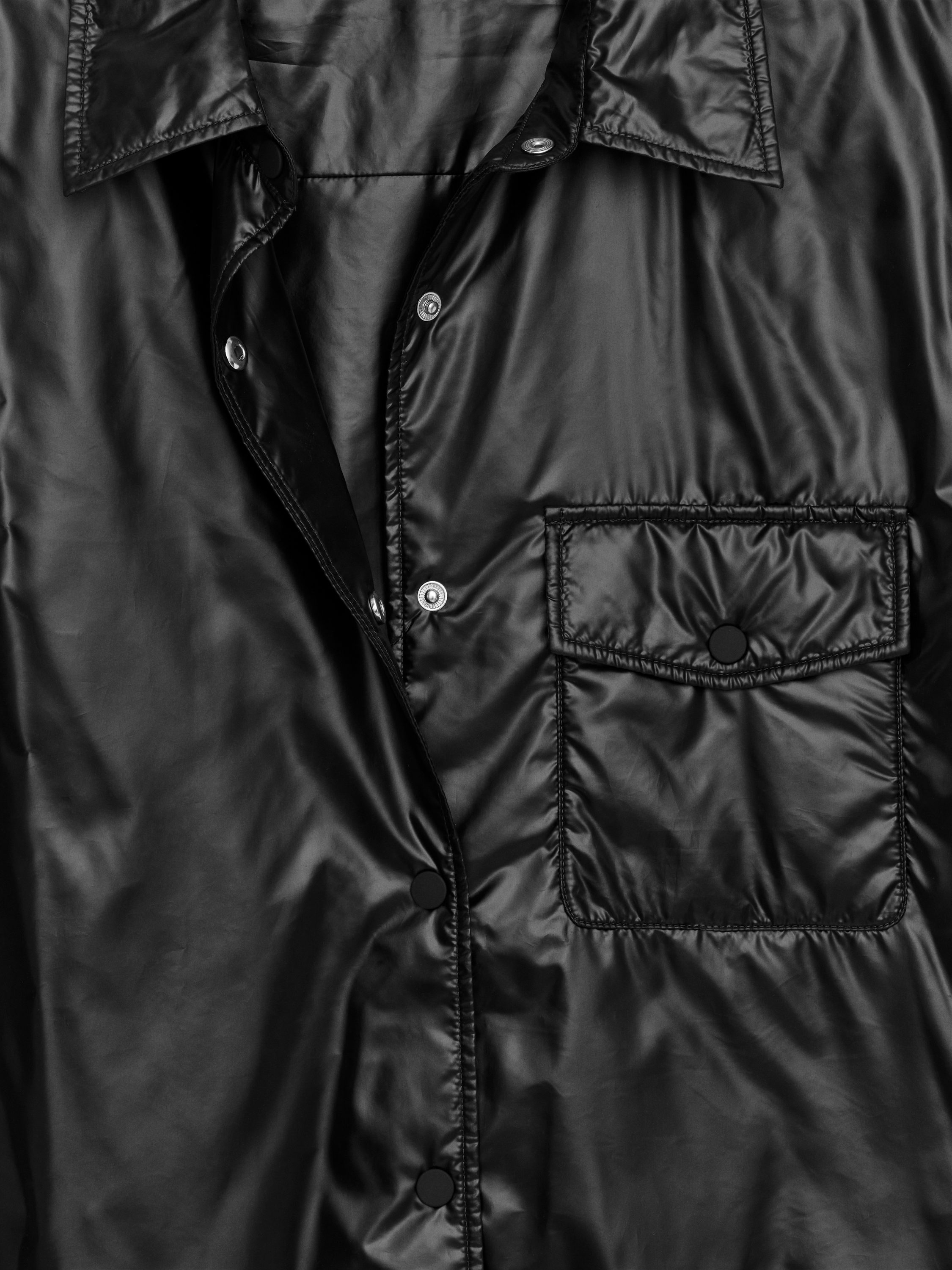 Nylon Overshirt - Black - Regular fit - Women - StillMedia/DescriptiveDetail - 2