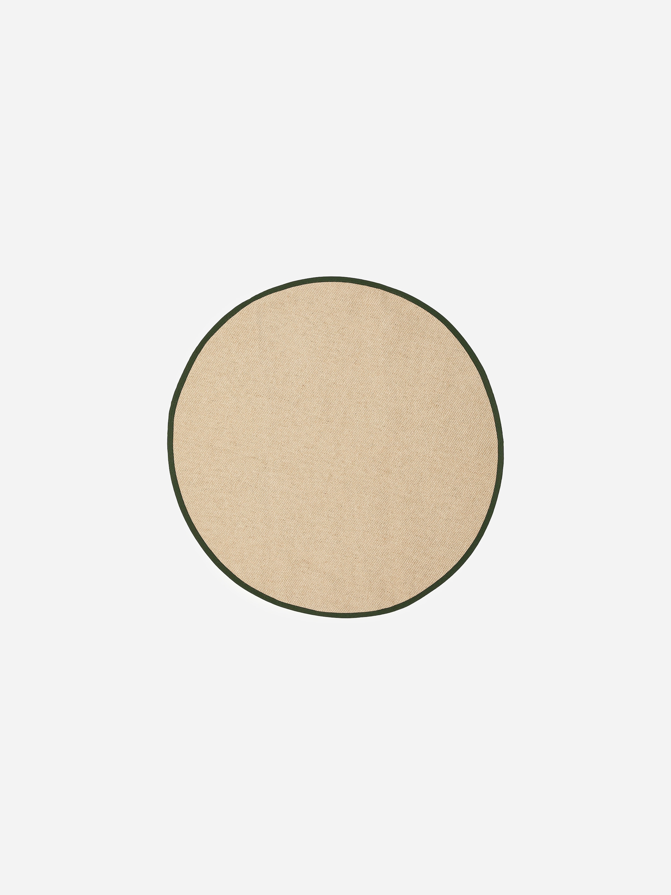 Zobrazit větší obrázek: Kulatý koberec z juty a bavlny - Béžová/Tmavě zelená - HOME | H&M CZ 1