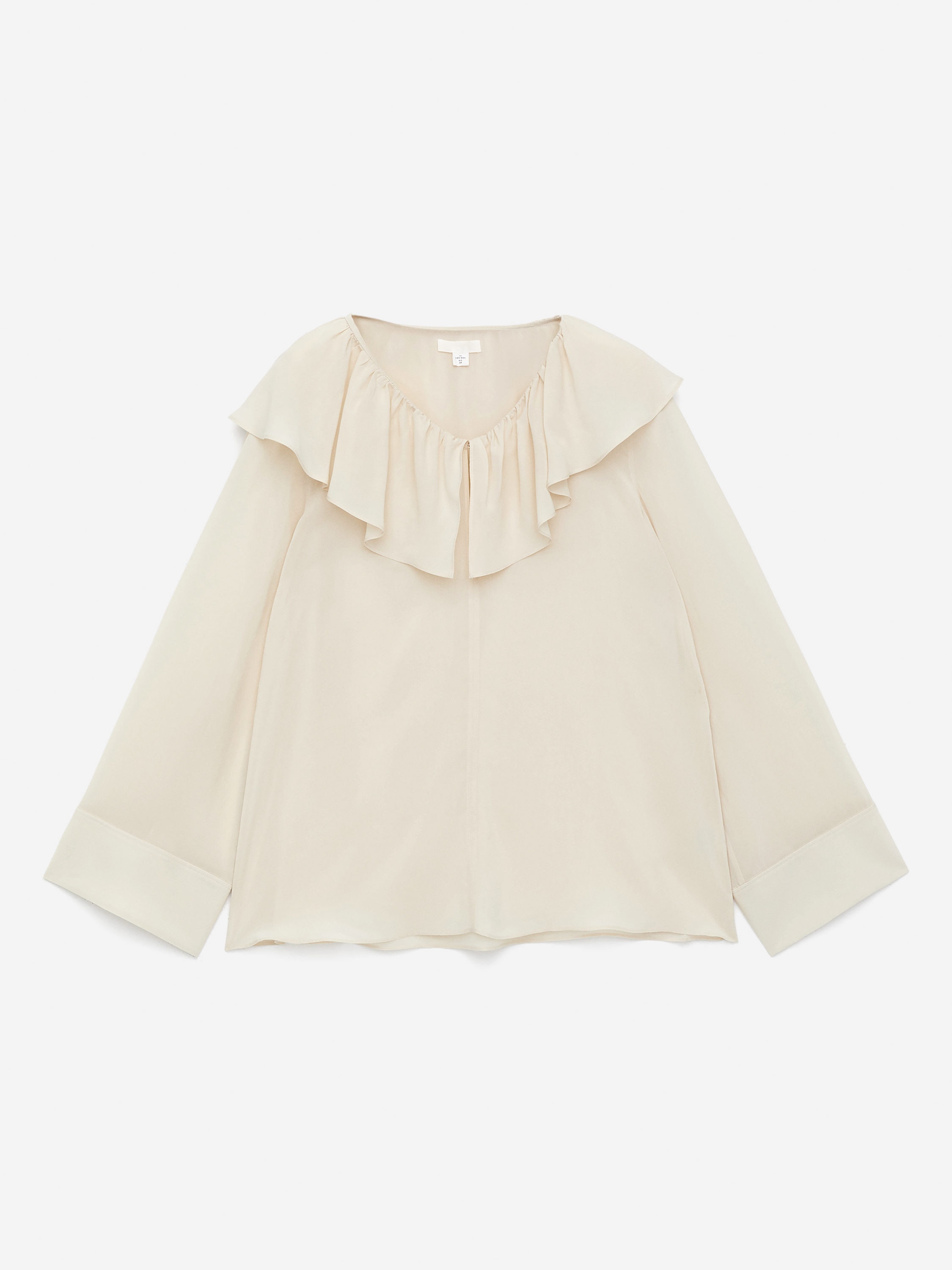 Frill-Collar Blouse - Off White - Regular fit - Women - StillMedia/DescriptiveStillLife - 2
