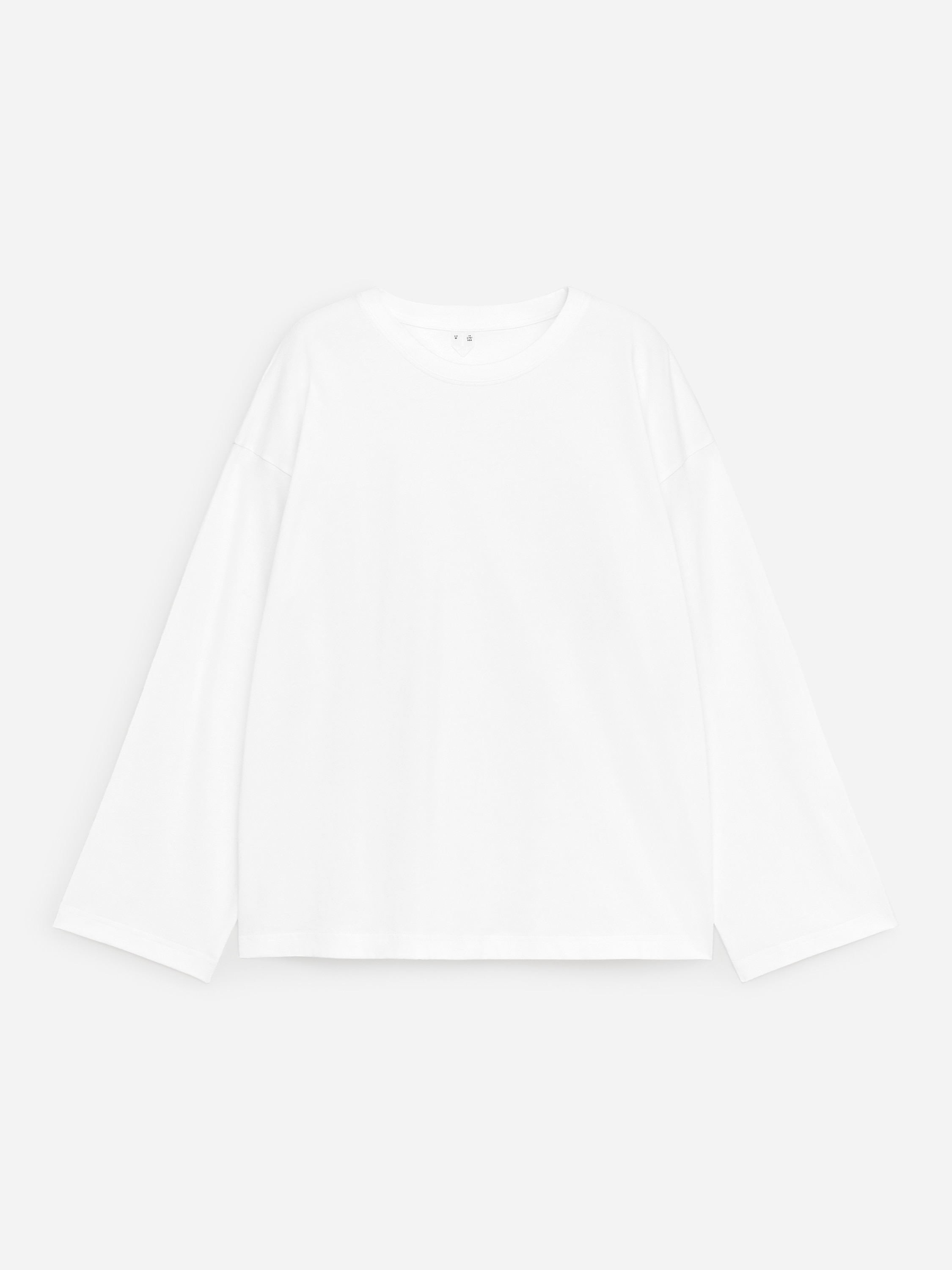 T-shirt de manga comprida oversized - Branco/Branco/Multicolorido/Turquesa/Preto