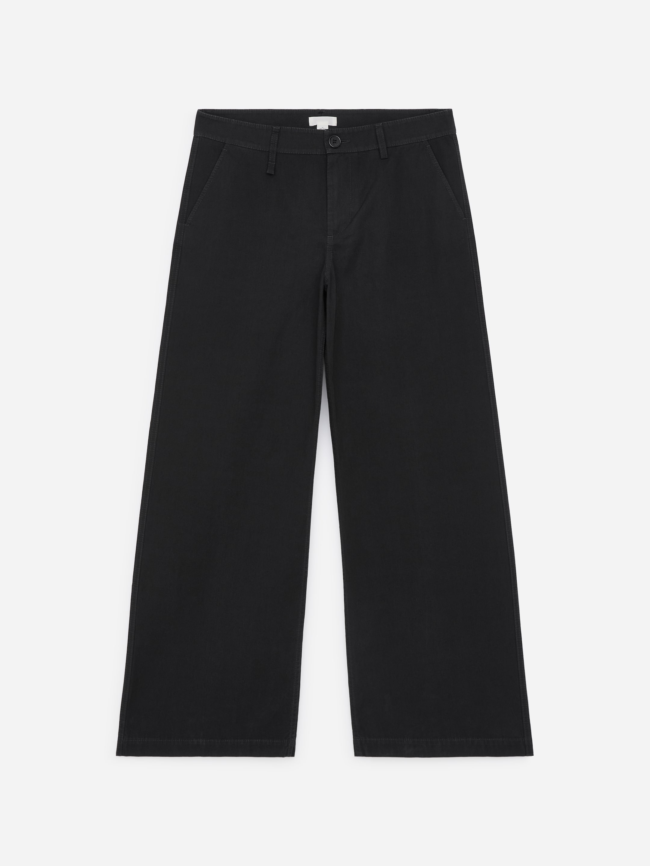 Cotton Chino Trousers - Black - Slim fit - women - StillMedia/DescriptiveStillLife - 1