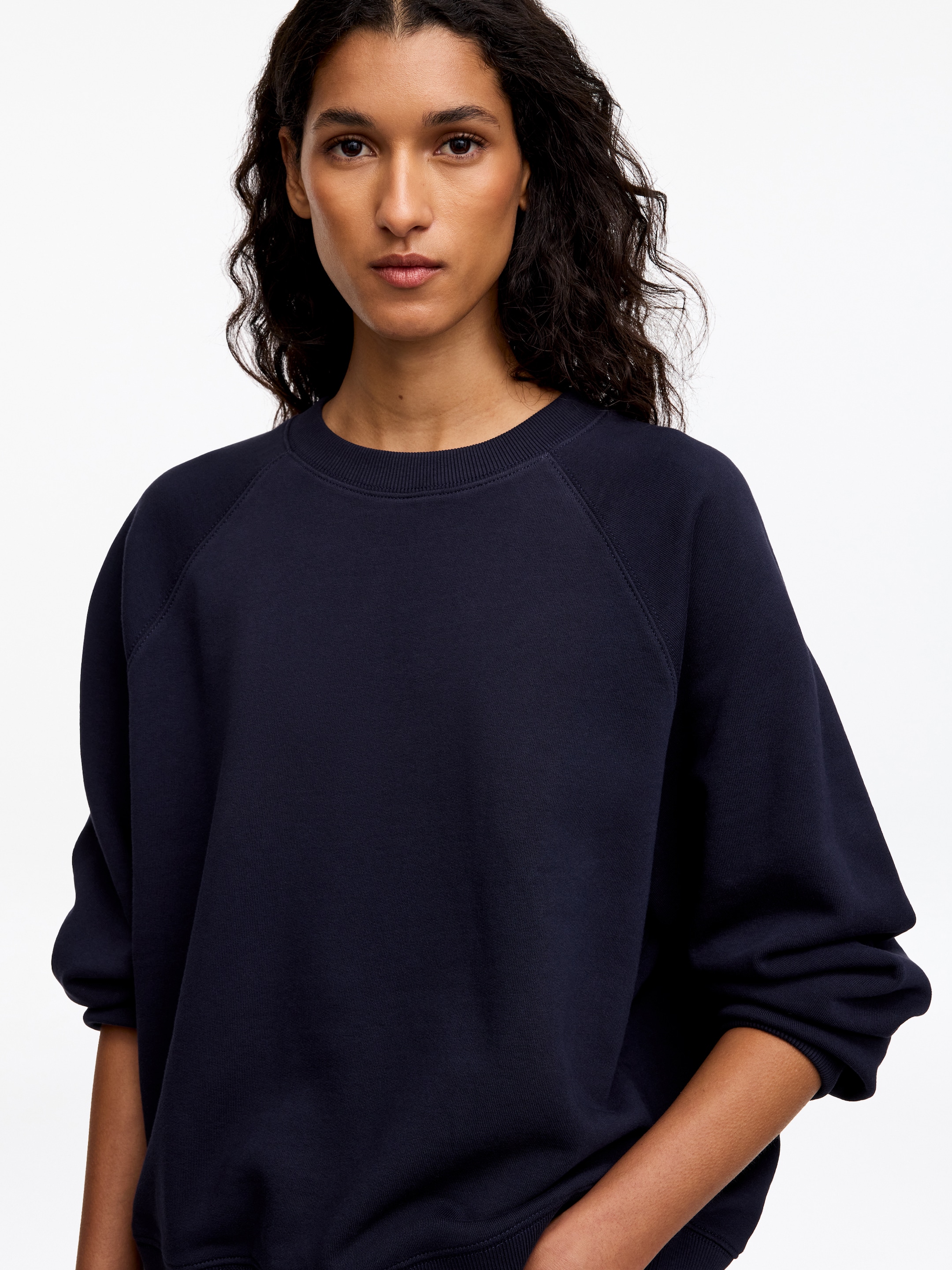 Sweat en éponge - Bleu foncé - Regular fit - women - StillMedia/Lookbook - 3