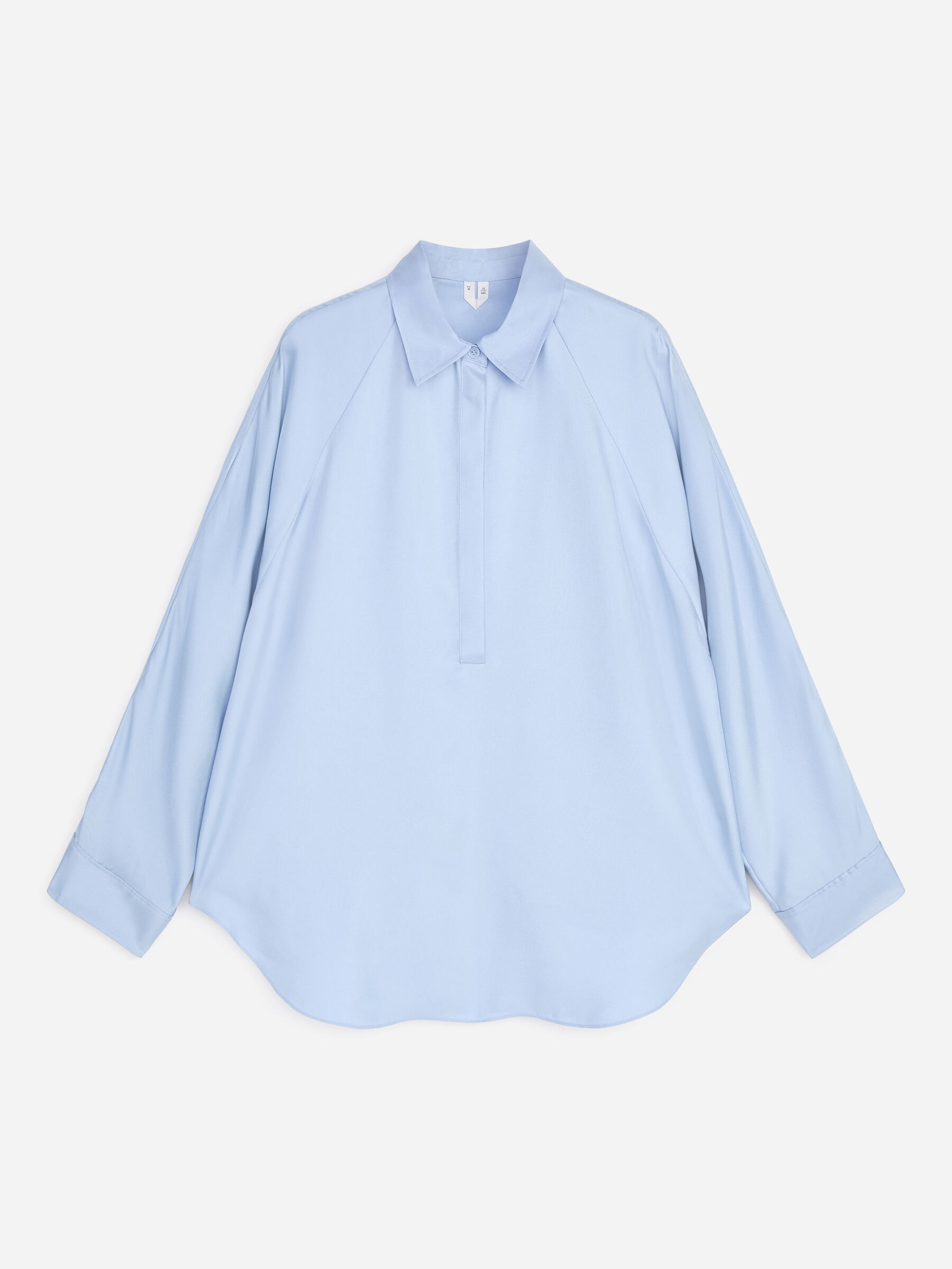 Silk Twill Shirt - Blue - Regular fit - Women - StillMedia/DescriptiveStillLife - 1