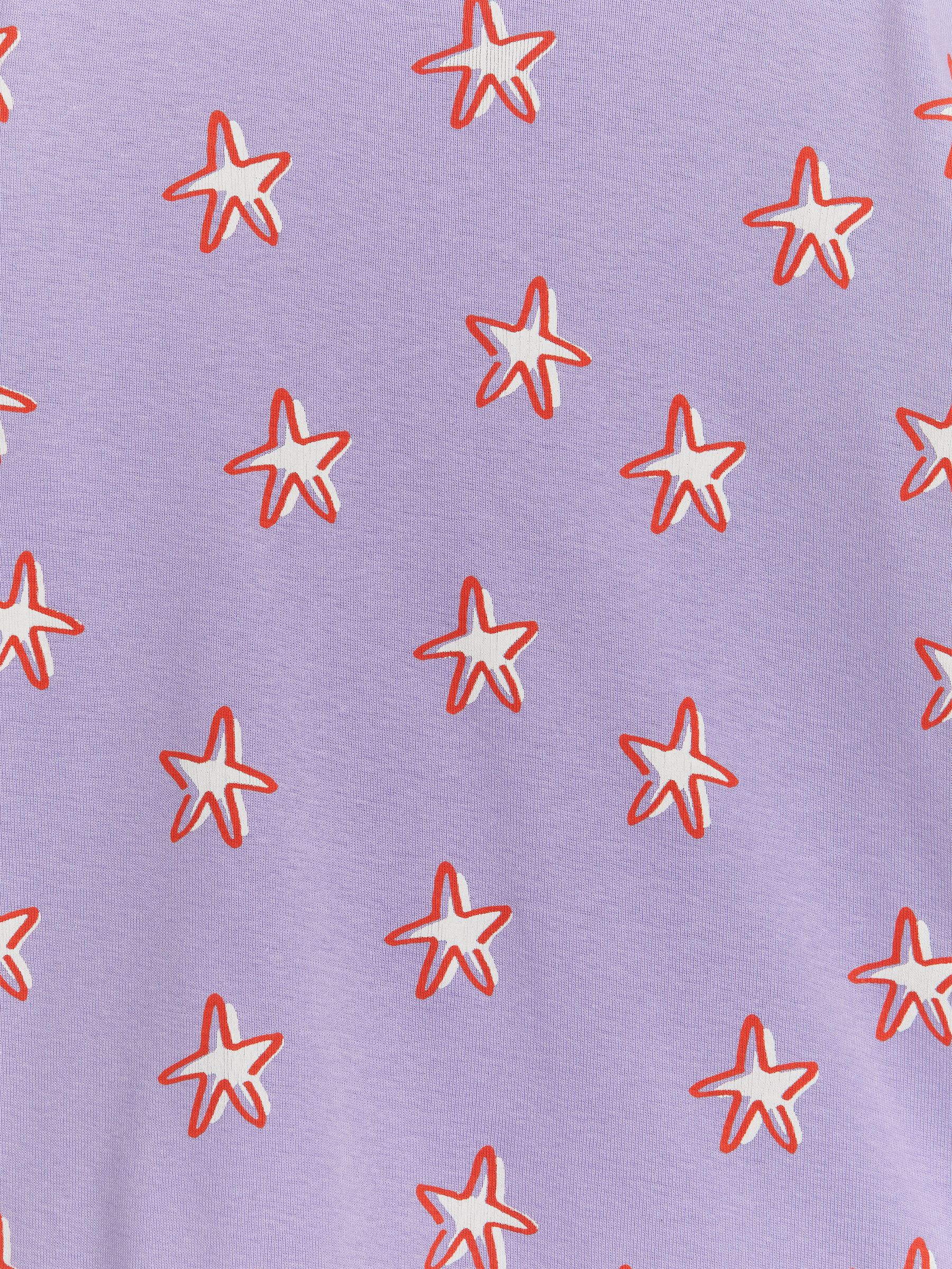 Jersey-Pyjama - Lila/Sterne - Regular Fit - Kinder - StillMedia/DescriptiveDetail - 2