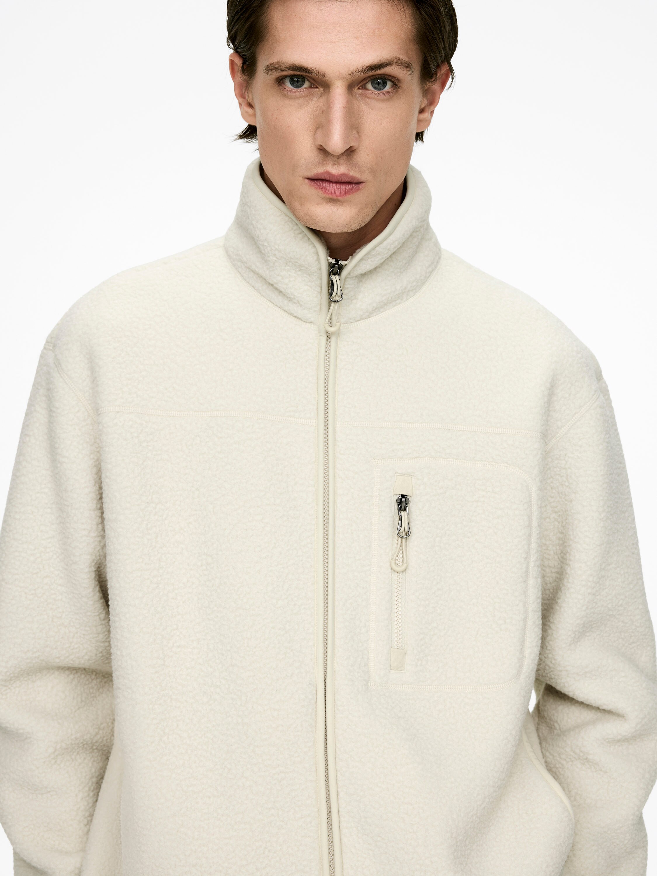 Fleecejacke - Cremeweiß - Regular Fit - Men - StillMedia/Lookbook - 7