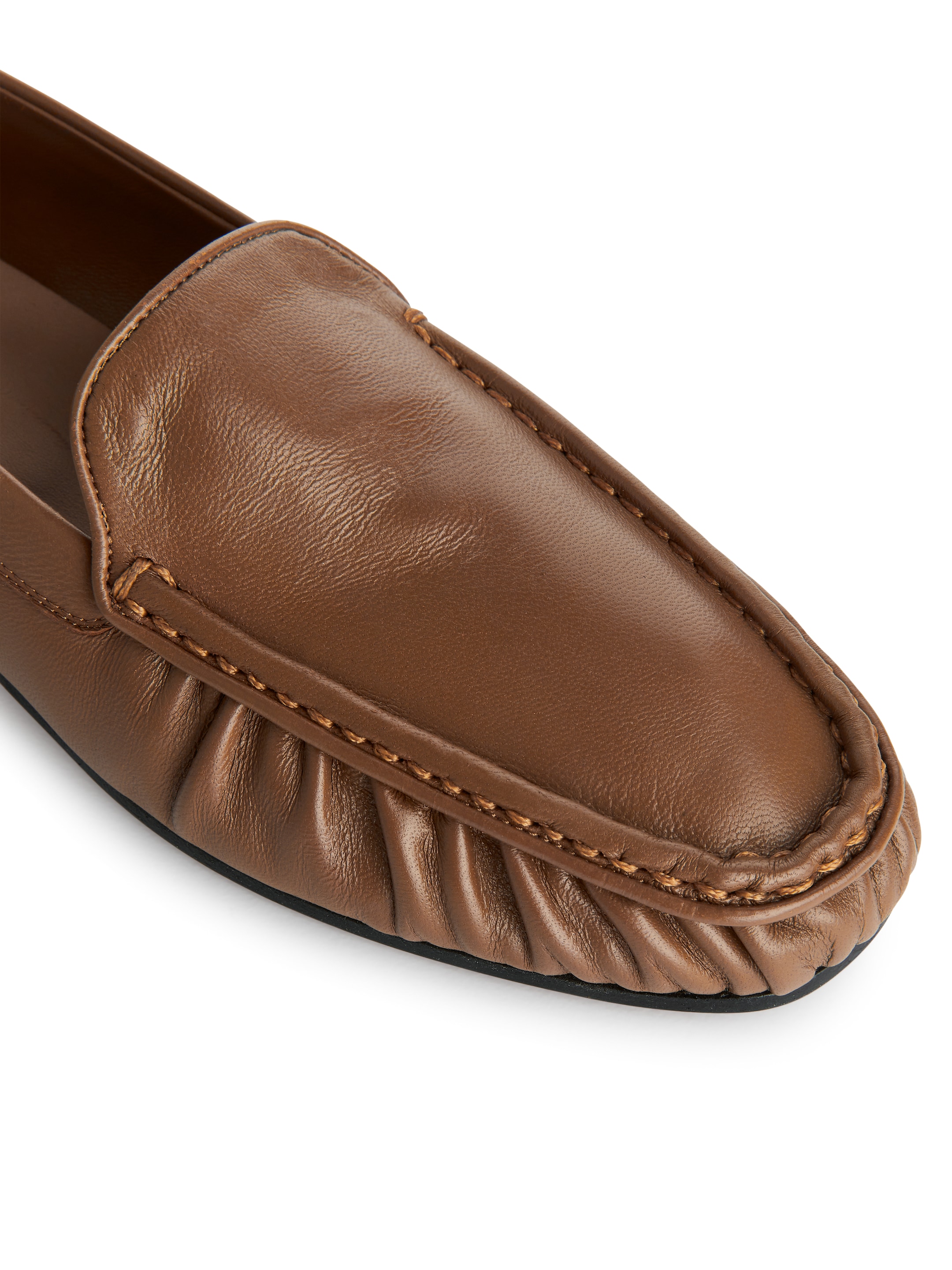 Loafers i läder - Ljusbrun - Women - StillMedia/DescriptiveDetail - 3