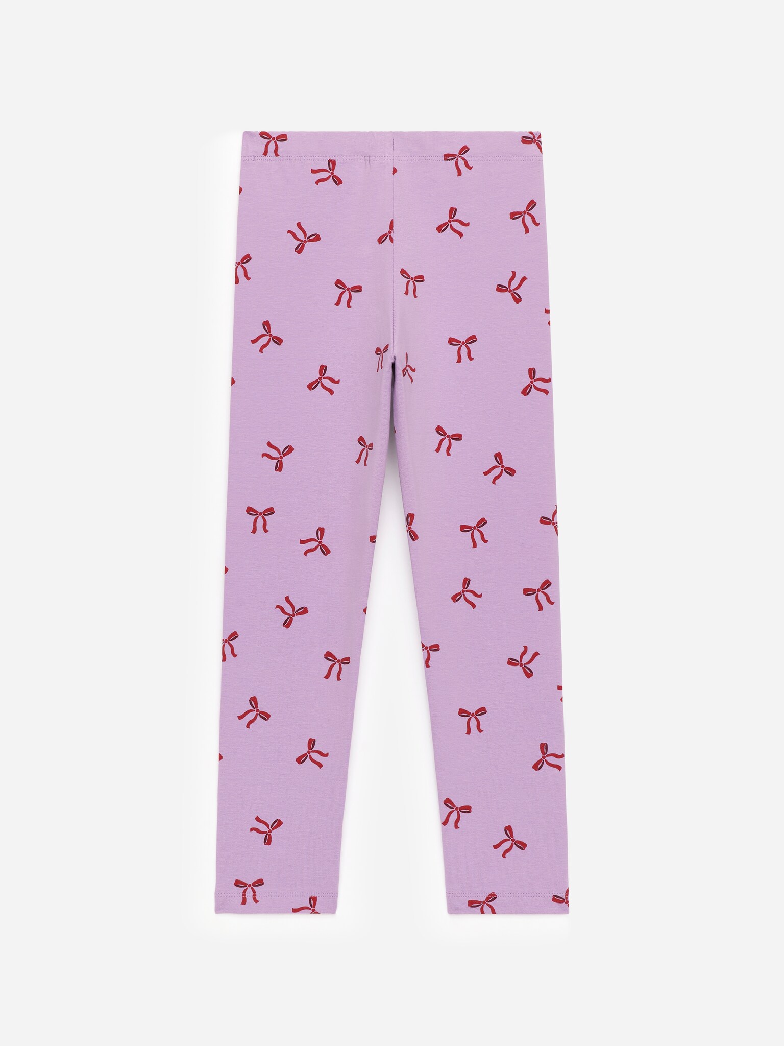 Leggings en jersey imprimé - Lilas/Nœuds rouges/Lilas/Arc-en-ciel/Gris chiné/Rose - 3