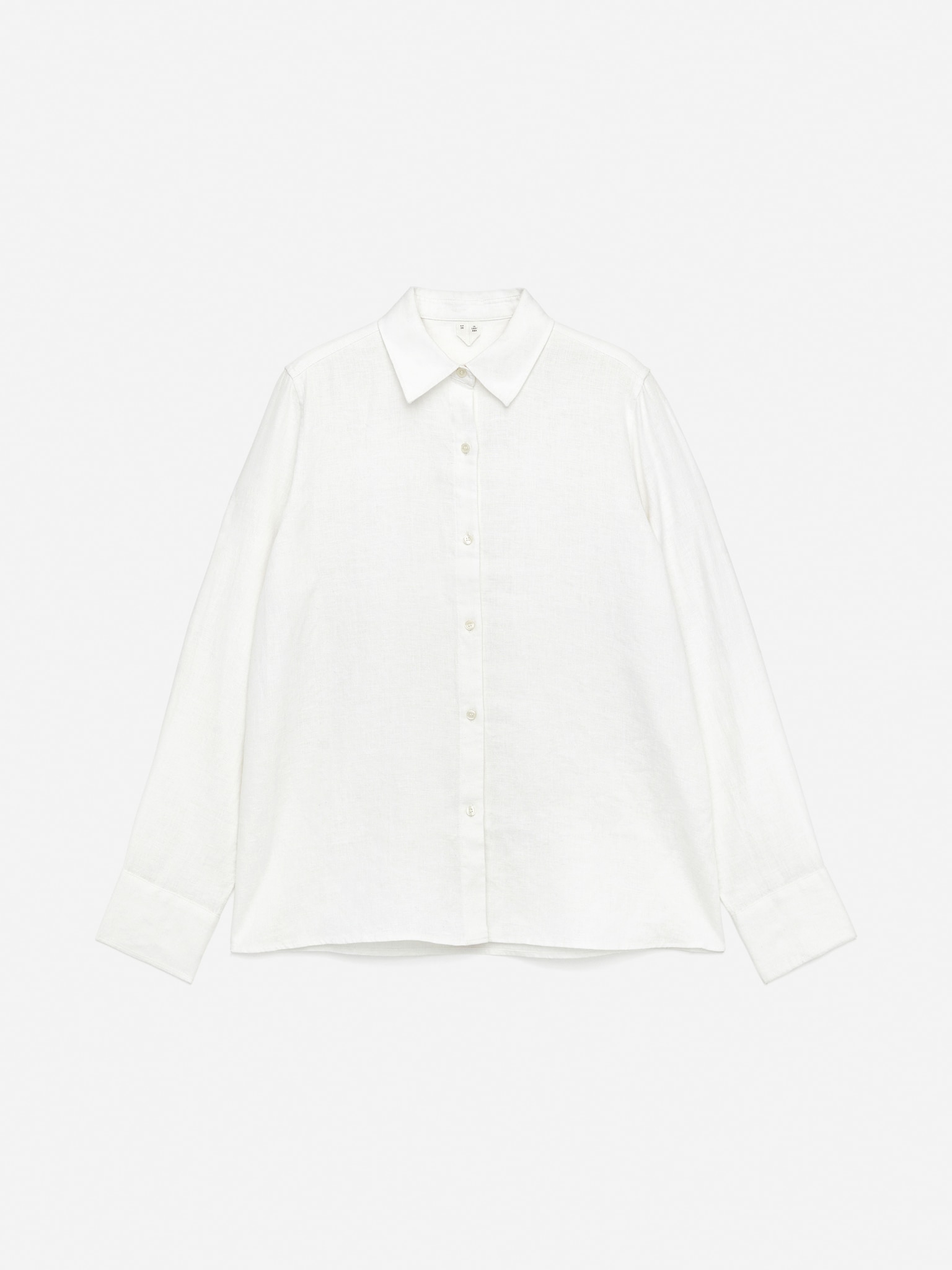 Camicia in lino - Bianco/Verde kaki/Blu