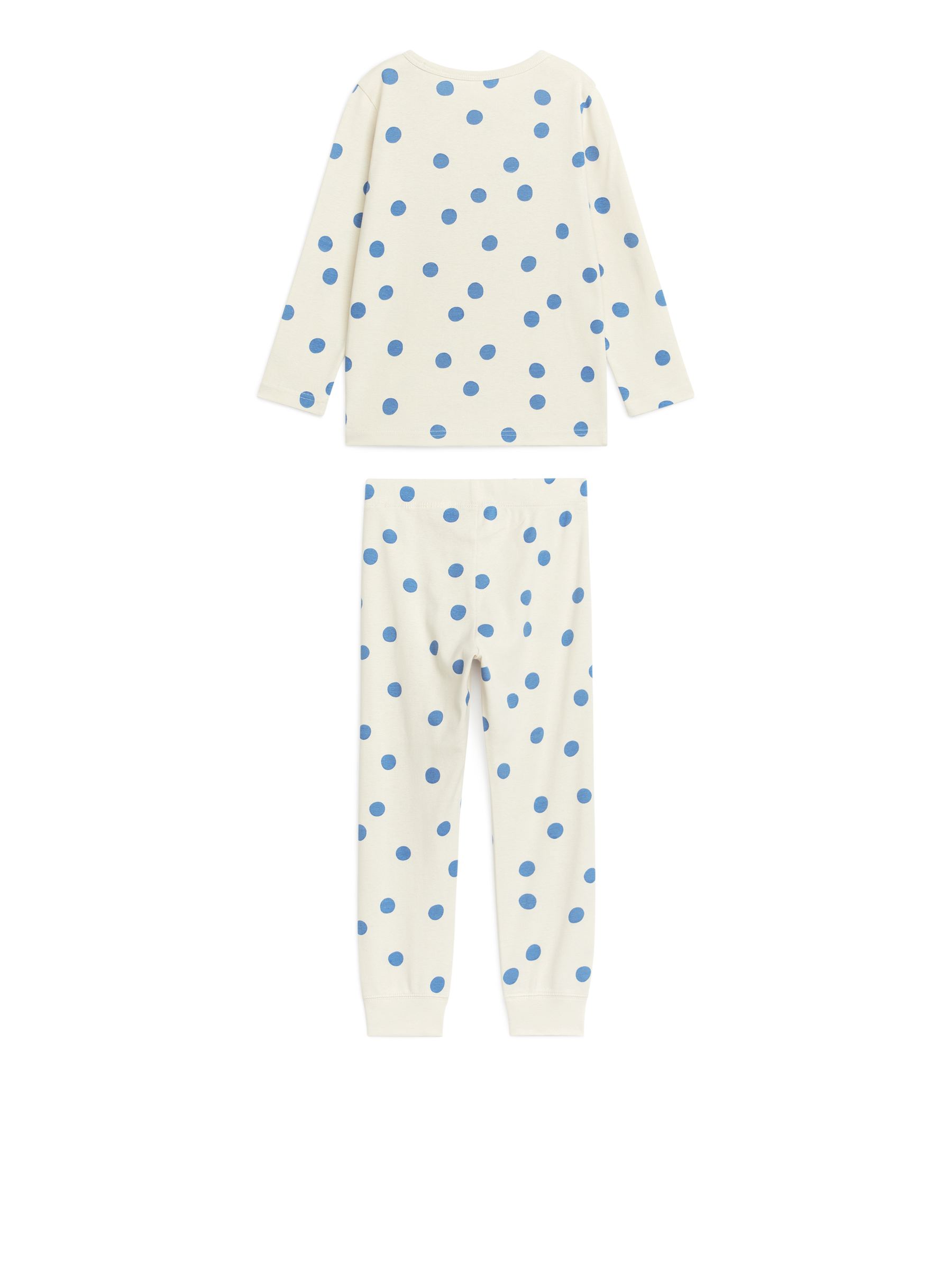 Jersey-Pyjama - Cremeweiß/blau - Regular Fit - Kinder - StillMedia/DescriptiveStillLife - 3