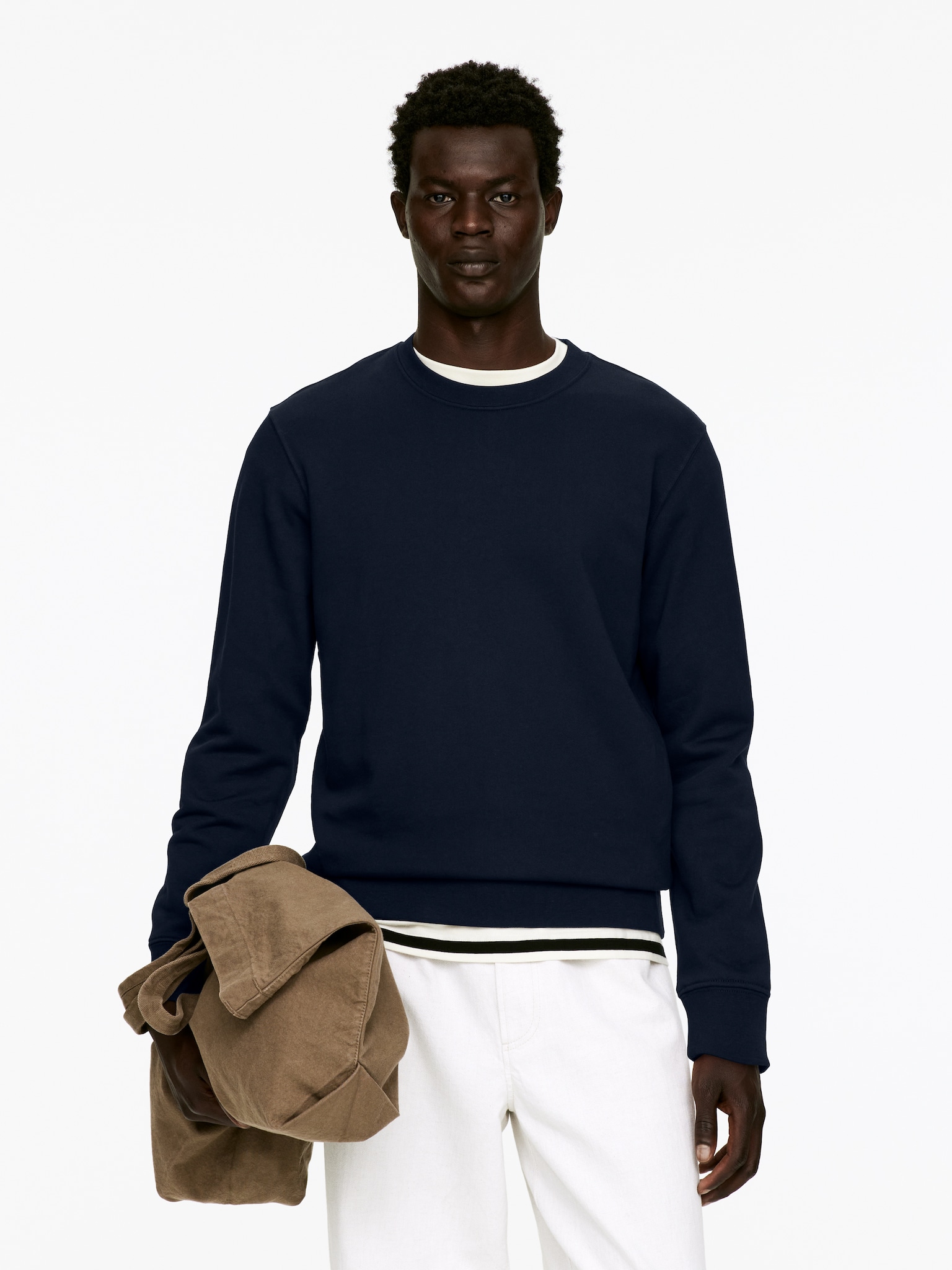Mid-Weight Sweatshirt - Dark Blue/Black/Grey