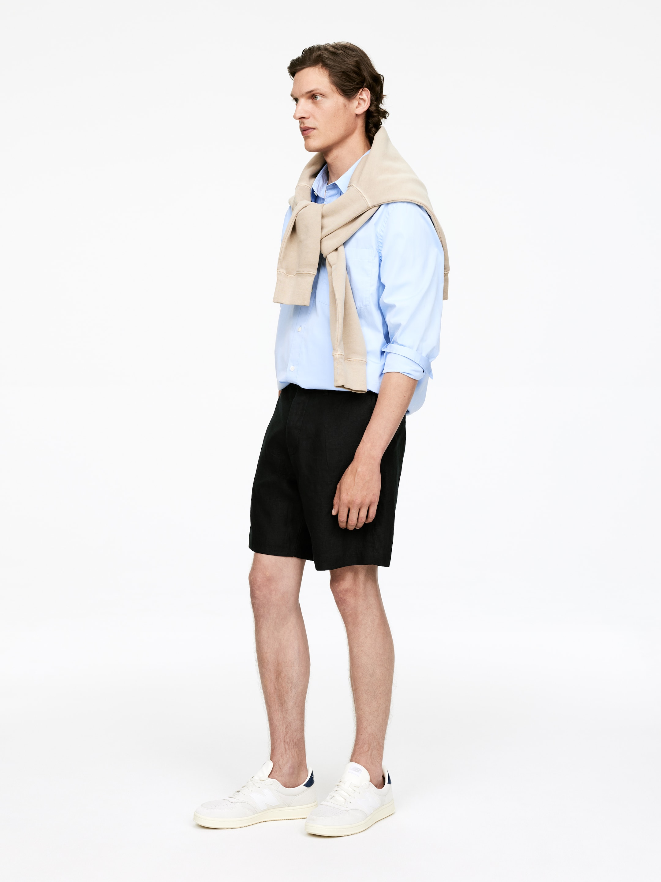 Grösseres Bild ansehen: Leinen-Shorts - Schwarz - HERREN | H&M CH 4