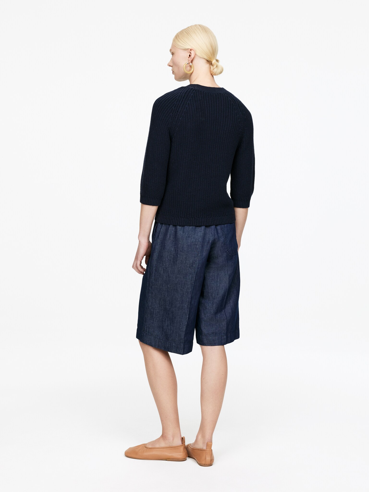 Cotton Jumper - Dark Blue - 3