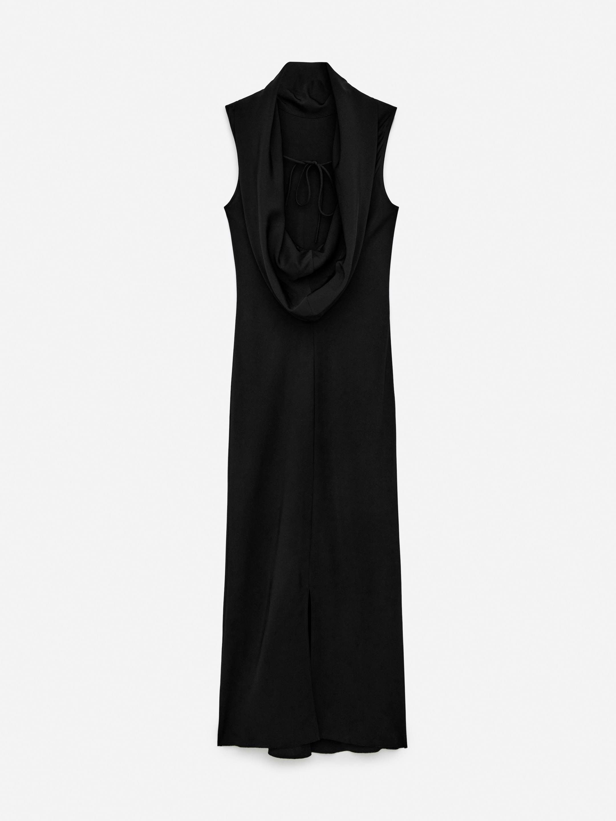 Fließendes Kleid mit Schalkragen - Schwarz - Slim Fit - Damen - StillMedia/DescriptiveStillLife - 1