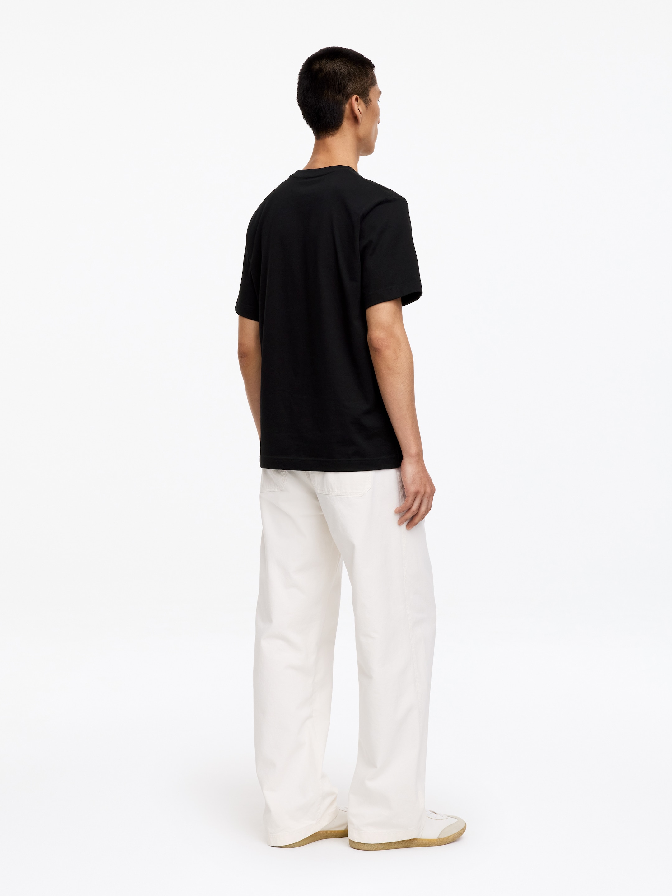T-shirt con vestibilità rilassata da 220 GSM - Nero - Regular fit - Men - StillMedia/Lookbook - 68
